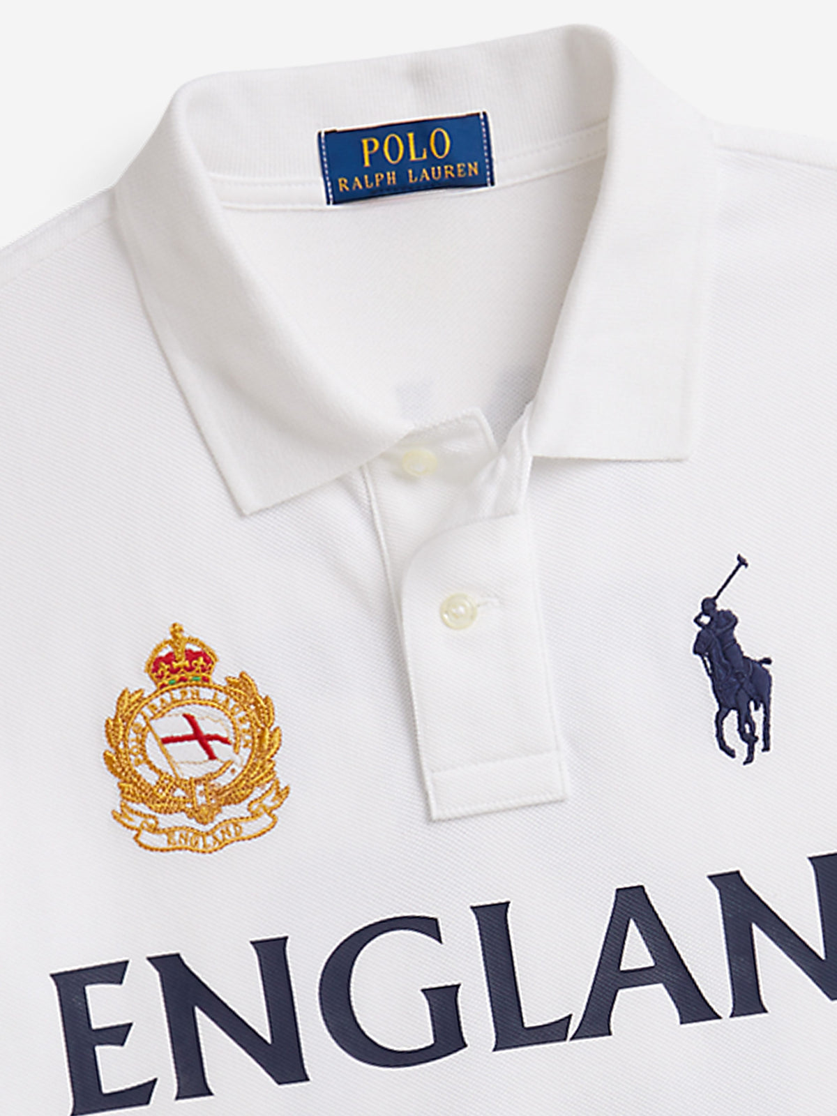 Ralph Lauren Boys England Polo Shirt in White | Childsplay Clothing
