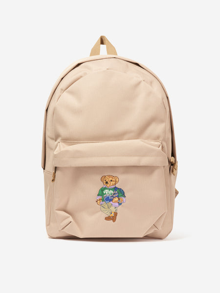 Boys Polo Bear Backpack in Beige | Childsplay Clothing