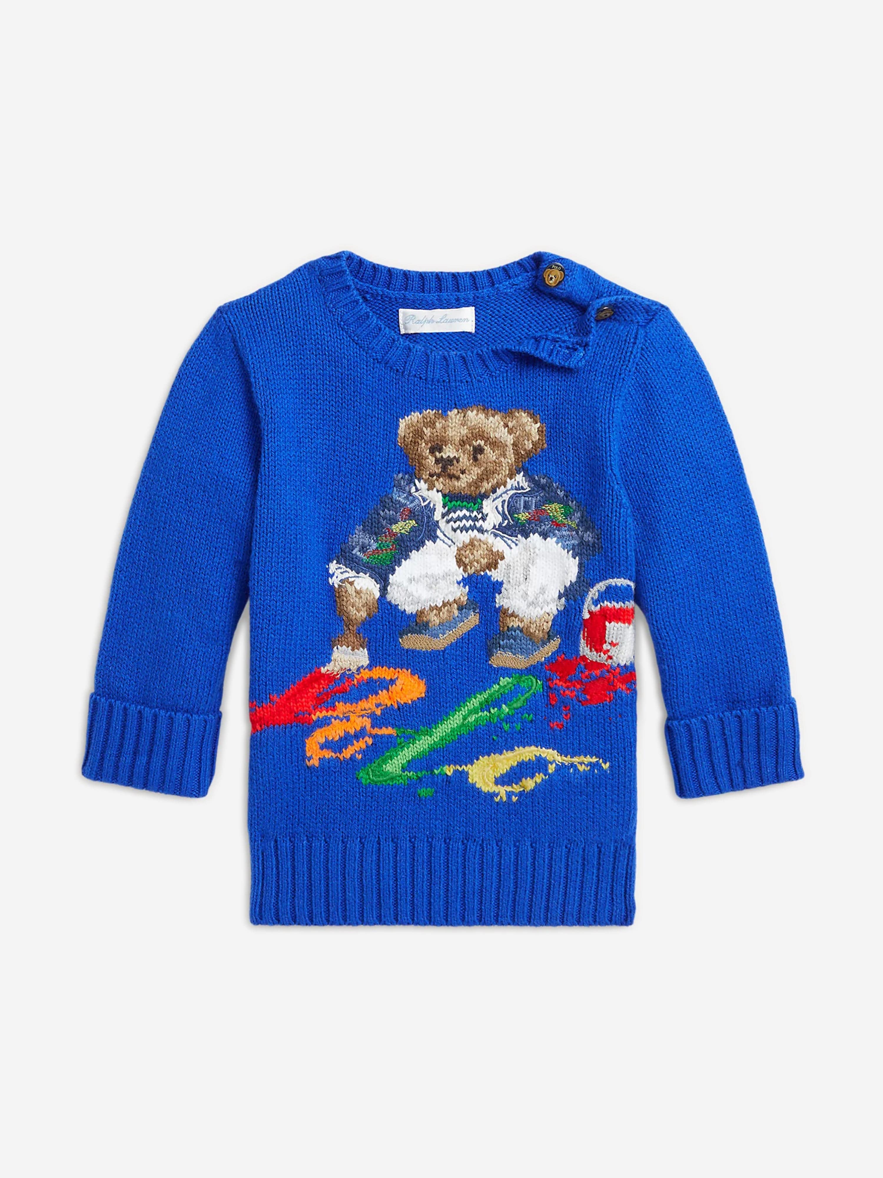 Polo Bear Sweater Polo Ralph Lauren Newborn Boy Ralph Lauren Kids