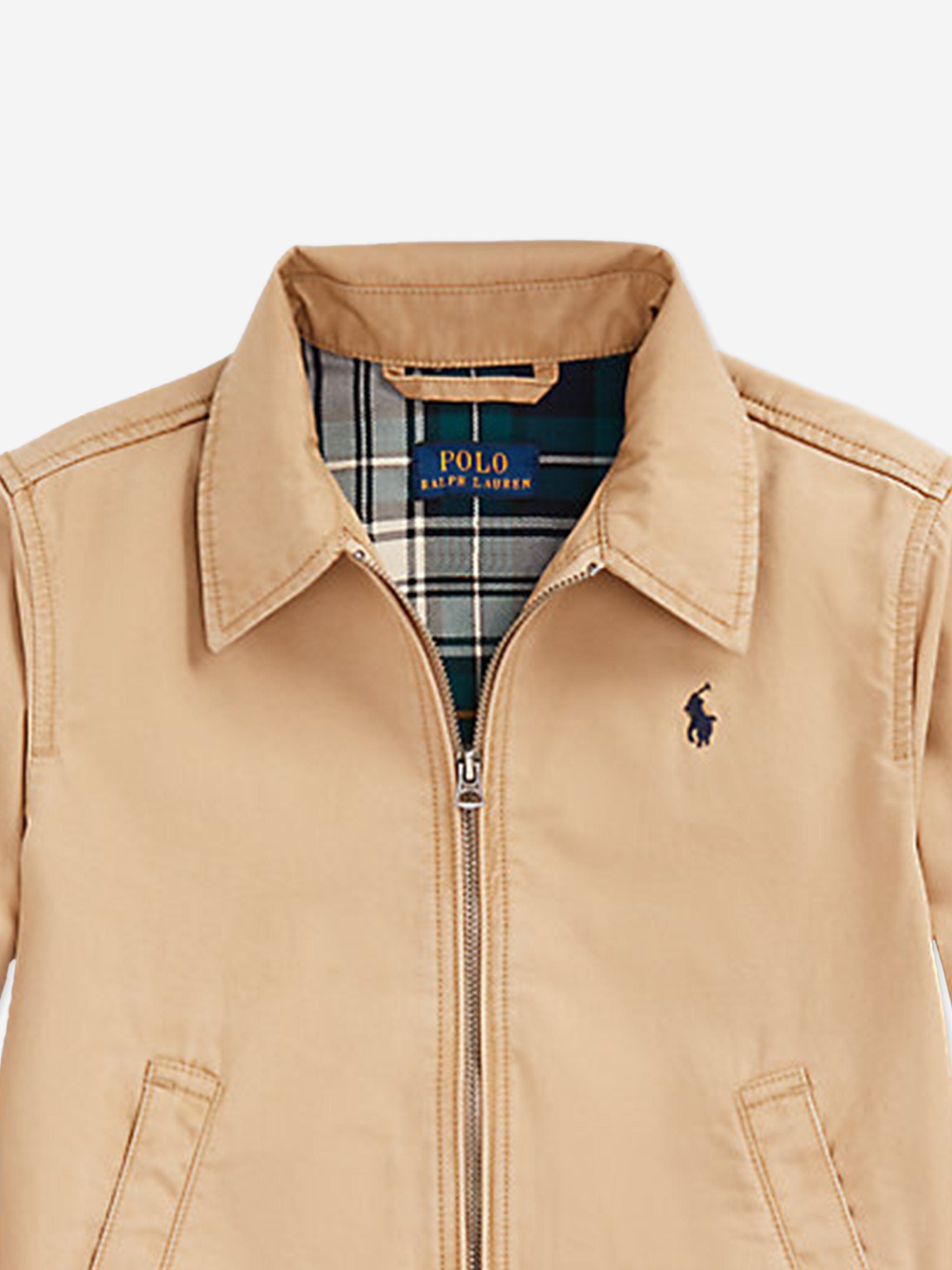 Ralph Lauren Boys Bayport Cotton Jacket in Beige | Childsplay Clothing