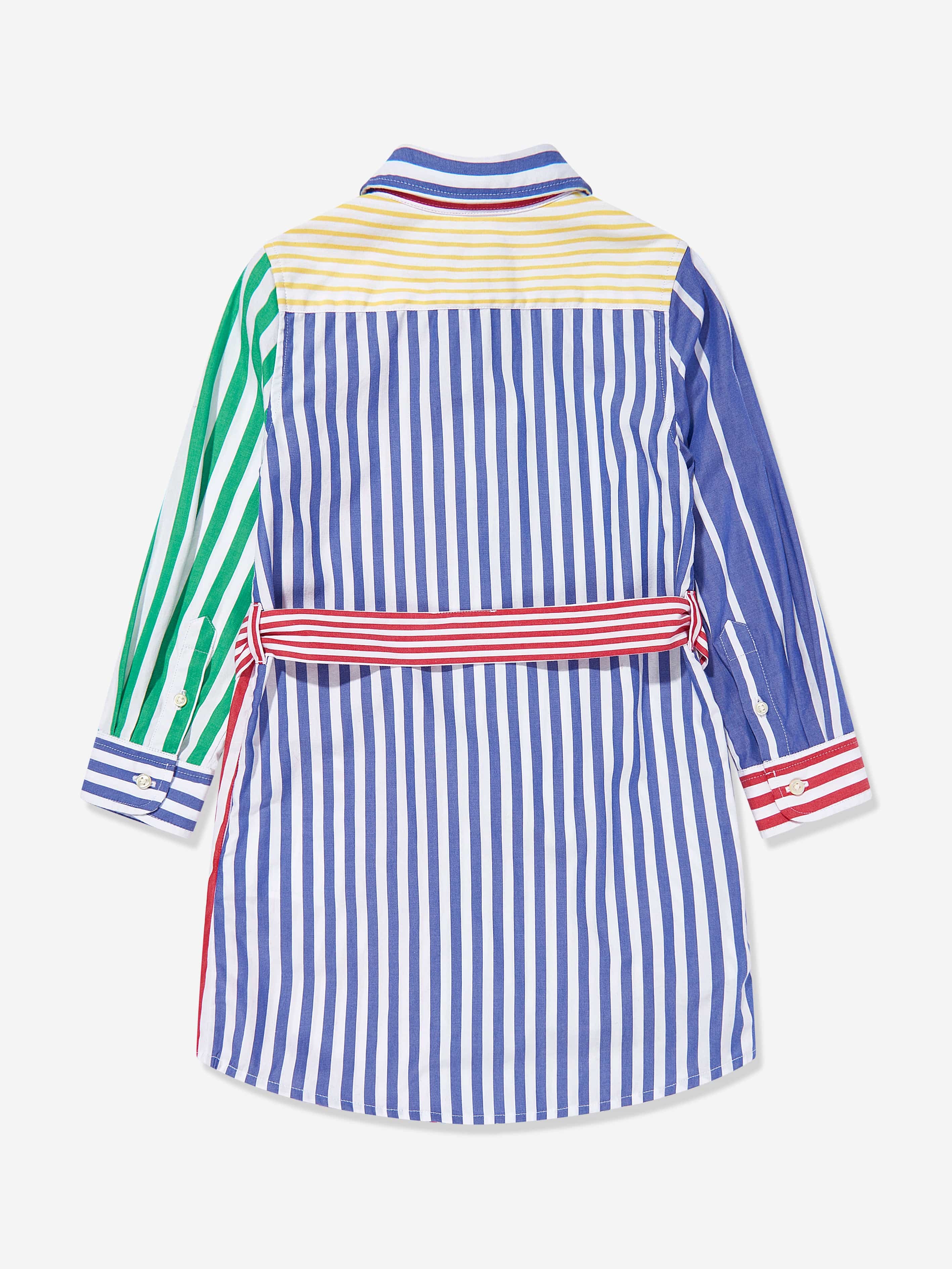 Ralph Lauren Girls Striped Shirt Dress in Multicolour | Childsplay Clothing Ralph Lauren Girls Striped Shirt Dress in Multicolour | Childsplay Clothing