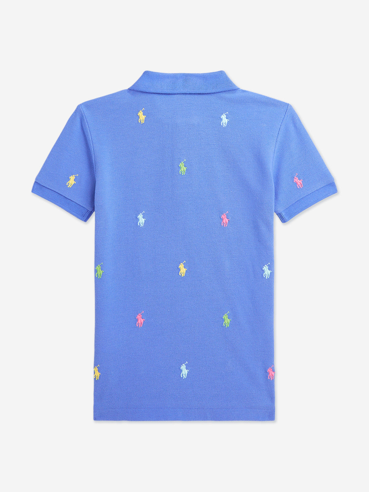Ralph Lauren Boys Multi Logo Polo Shirt in Blue | Childsplay Clothing