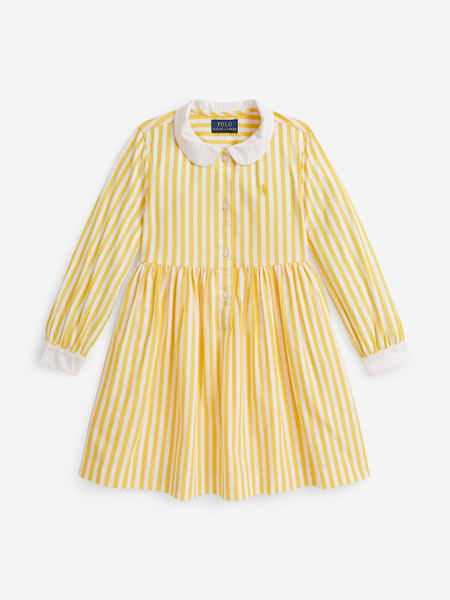 ralph lauren yellow dress Girls Striped Poplin Shirt in Lauren Ralph Laurens stylish Style and Size:E-Handle 5