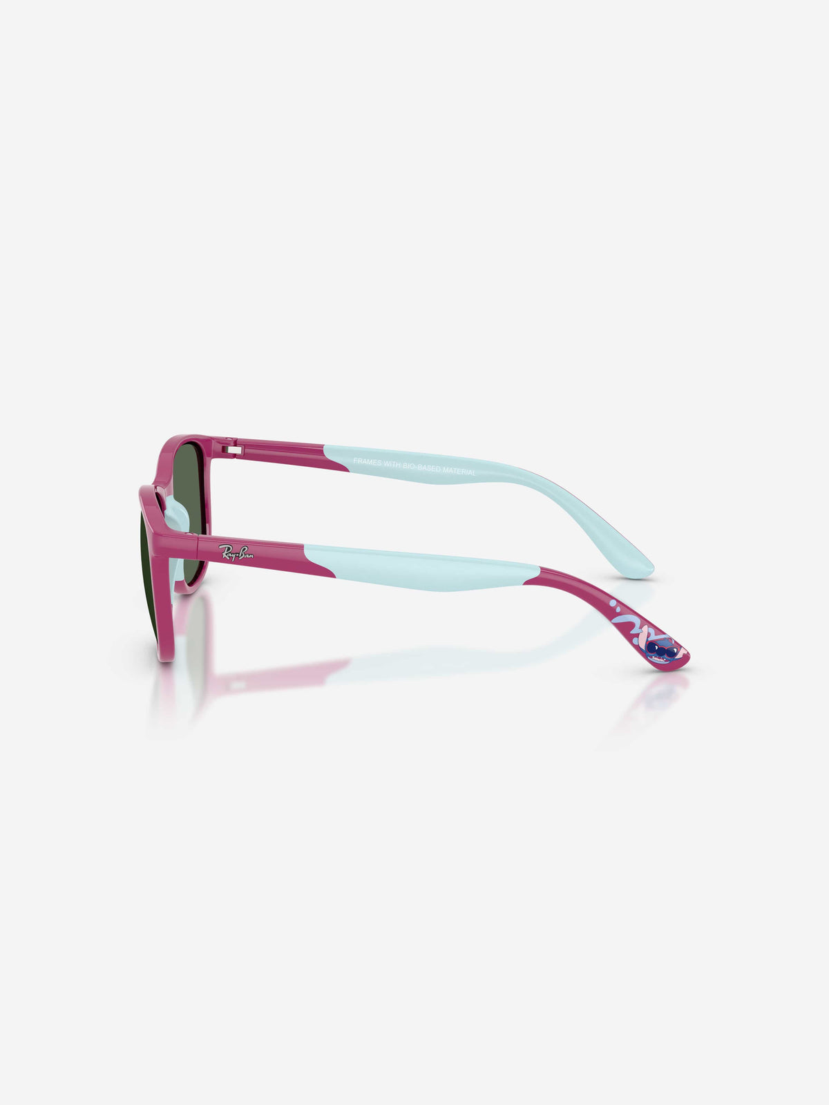 Ray-Ban Blue Frame Sunglasses with Pink Lenses Blue Oversized Lightweight Square Gradient Sunglasses with  main image 2