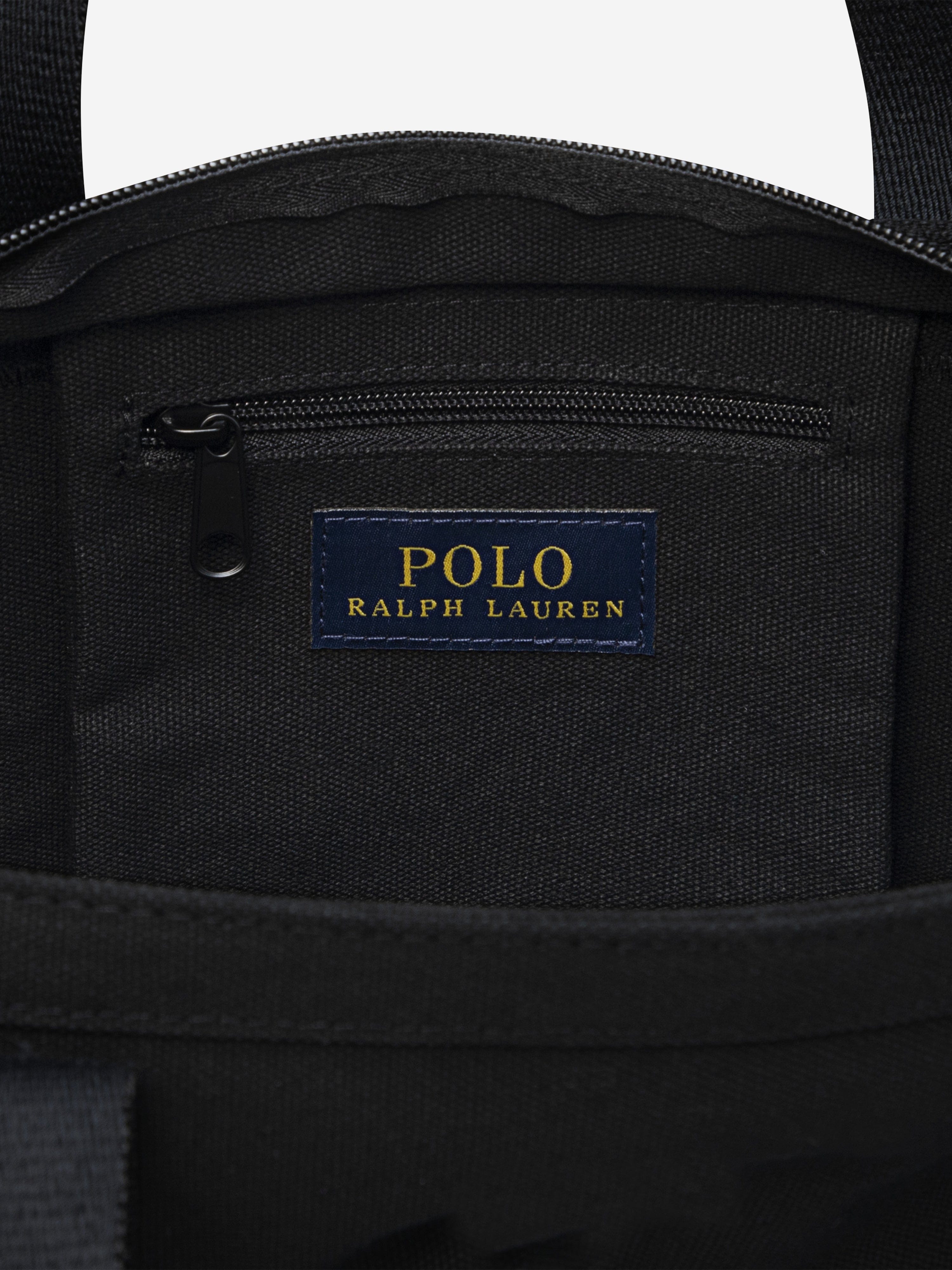 Ralph Lauren Kids Polo Player Tote Bag in Black (40cm