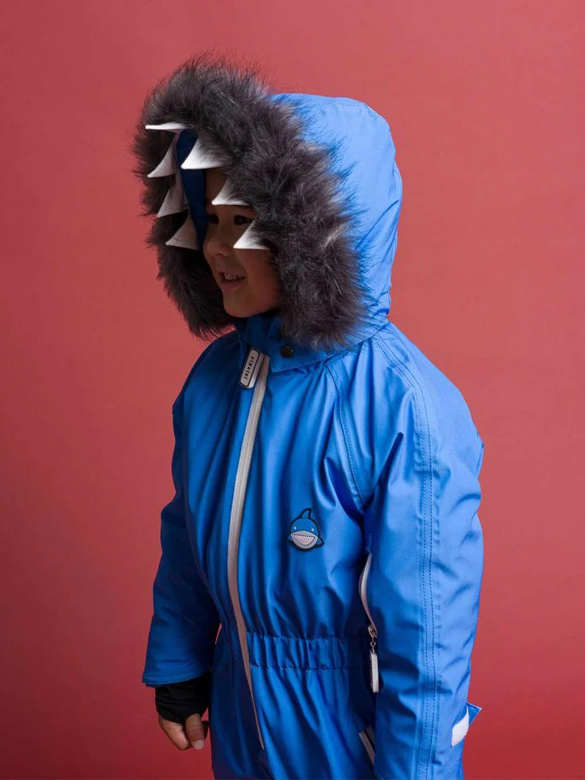 Roarsome Boys Reef The Shark Snowsuit in Blue | Childsplay Clothing