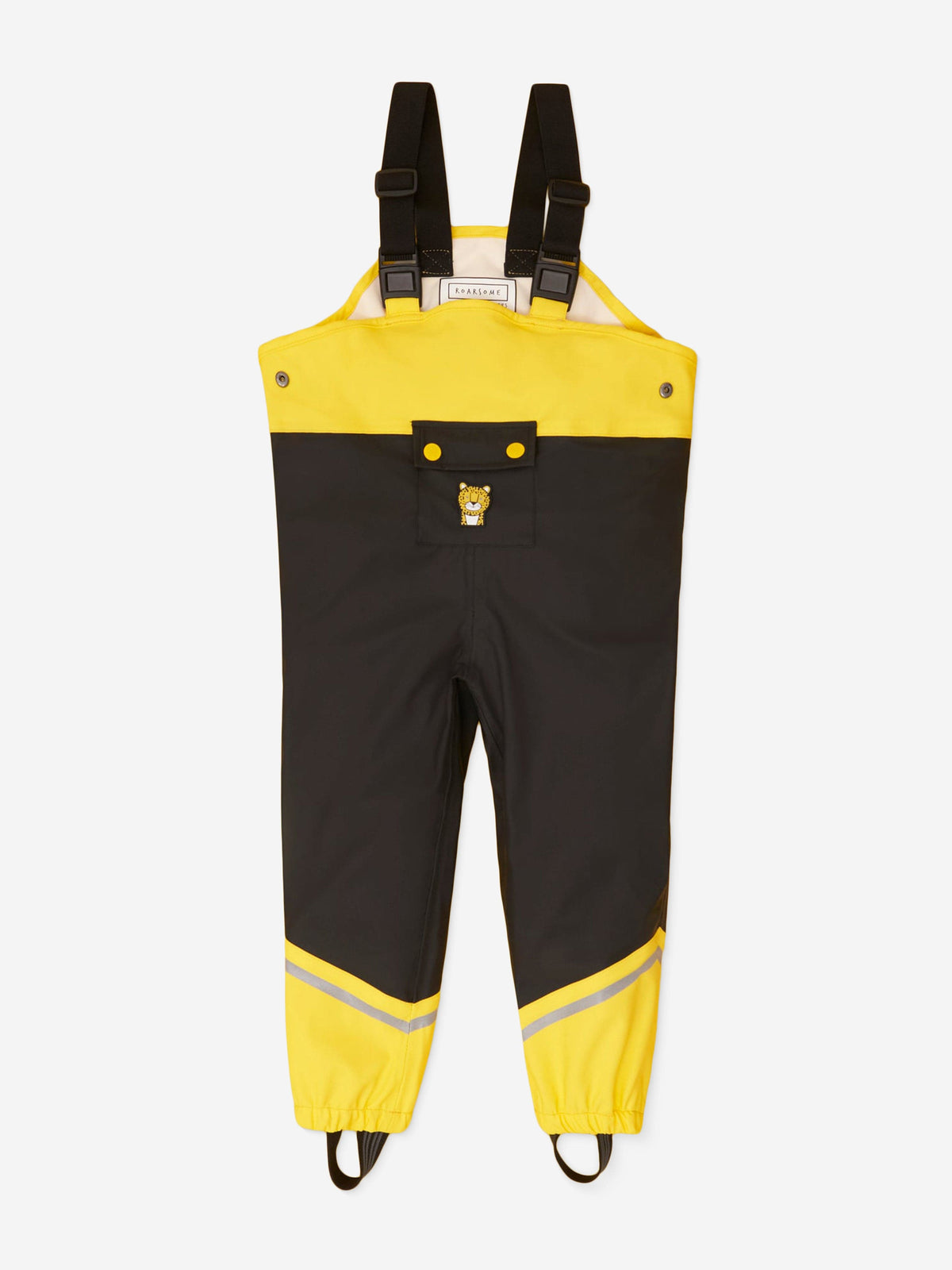 Roarsome Kids Dash The Leopard Waterproof Trousers in Yellow ...