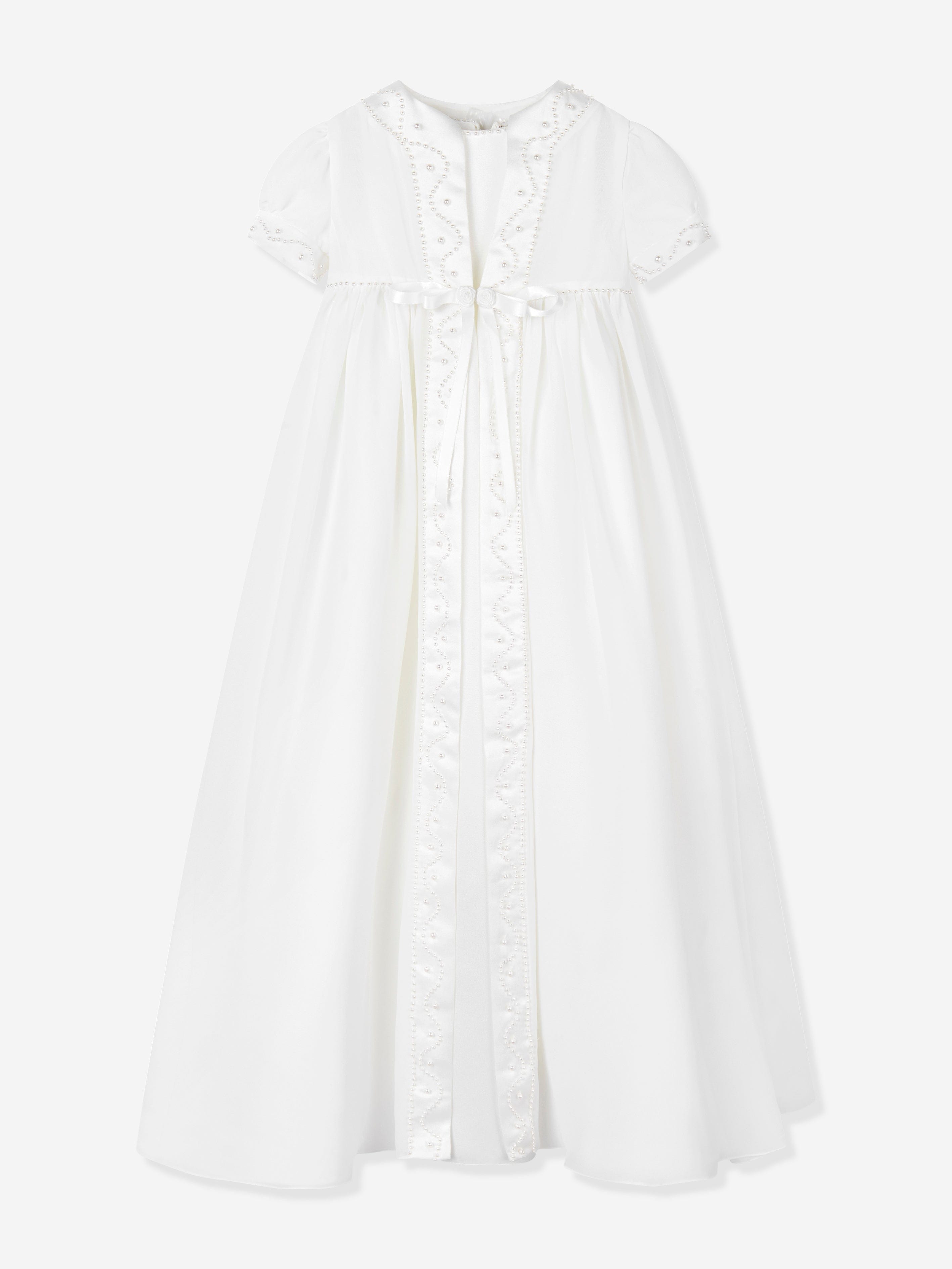 Sarah Louise Baby Girls Christening Robe, Coat and Bonnet in Ivory 6 Mths Sarah Louise Baby Girls Christening Robe, Coat and Bonnet in Ivory 6 Mths