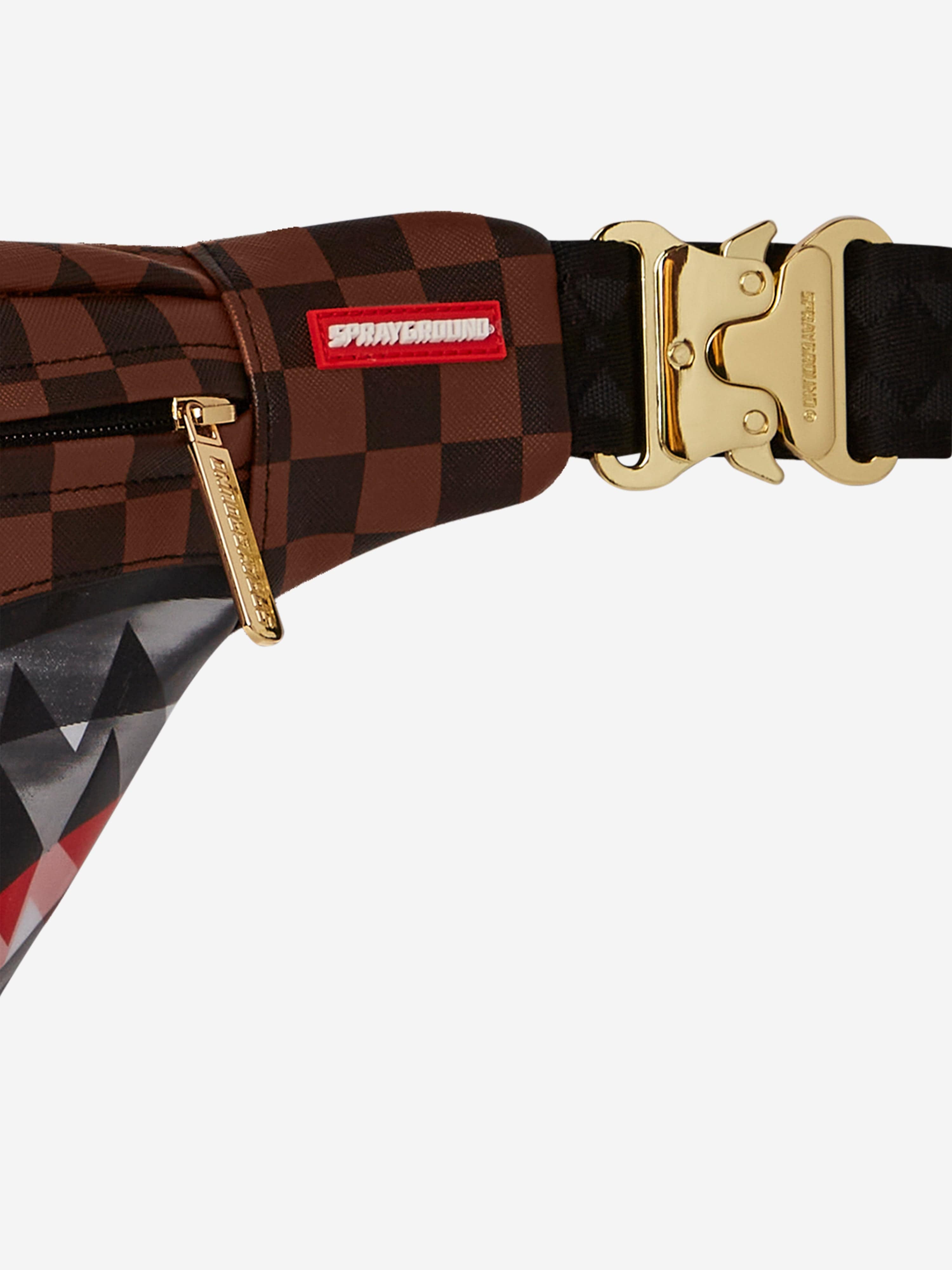 Sprayground Kids Sip Lenticular Chomp Belt Bag in Brown (38cm