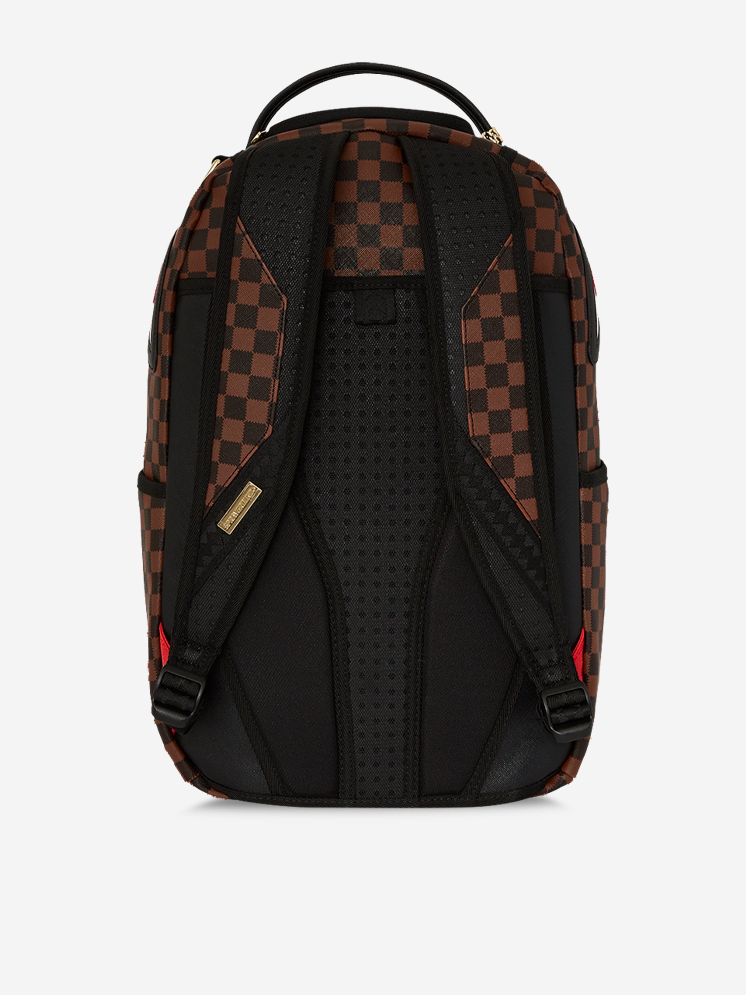 Sprayground Kids Sawtooth Sharks In Paris DLSV Backpack in Brown