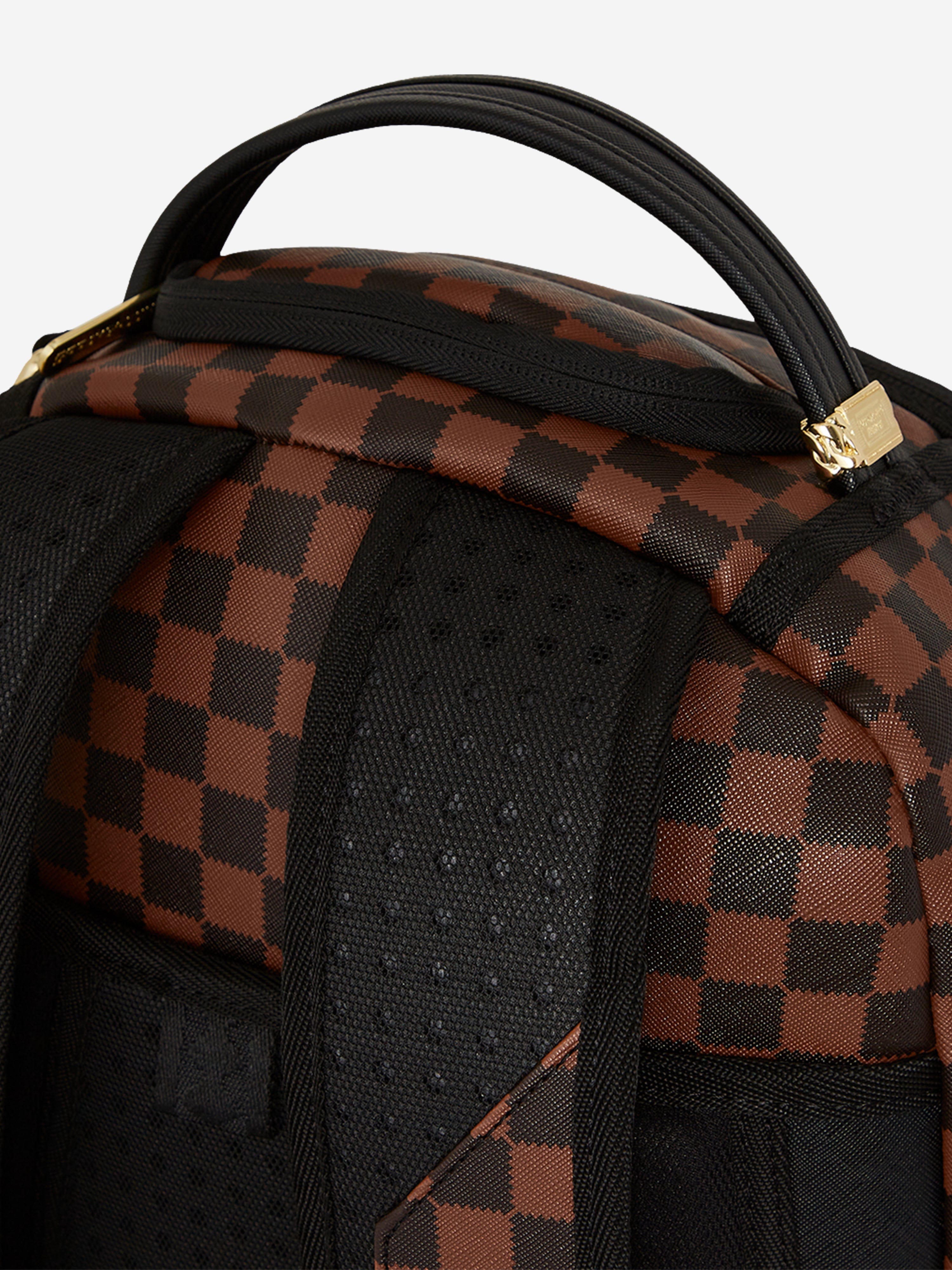 Sprayground Kids Sawtooth Sharks In Paris DLSV Backpack in Brown