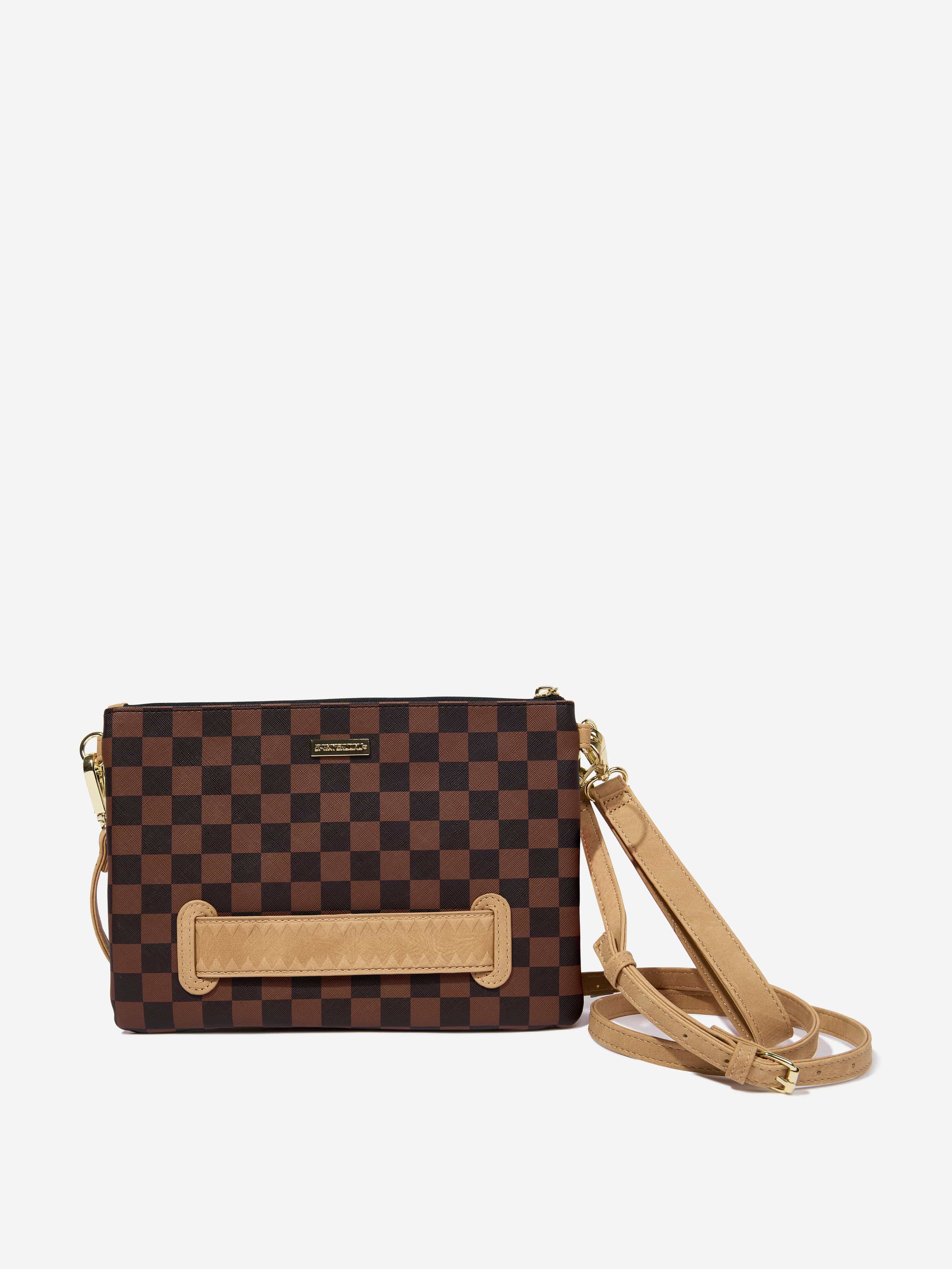 Sprayground Kids Hennyville Crossover Clutch in Brown (25cm