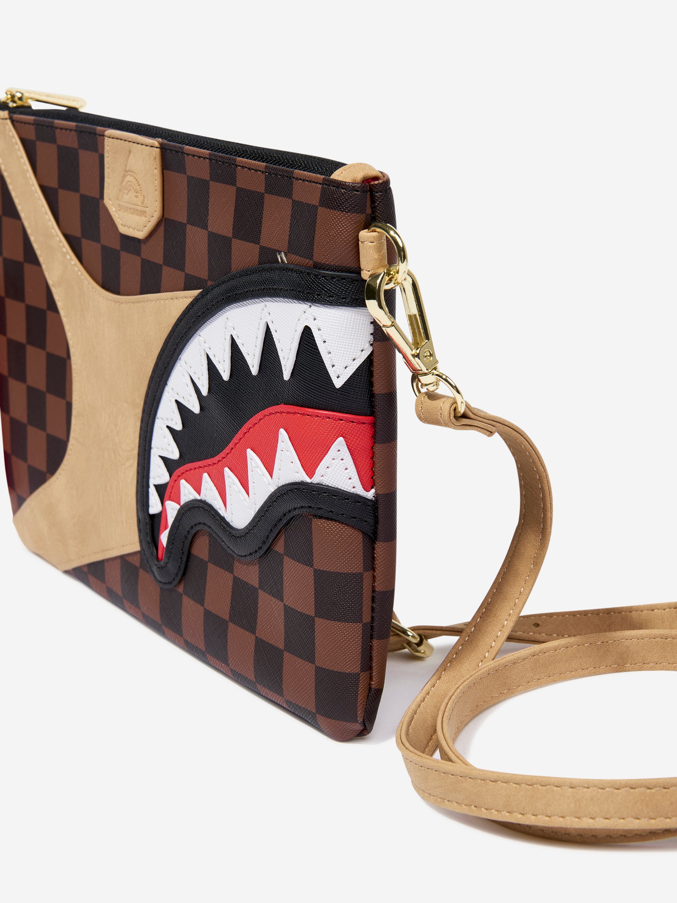 Sprayground Kids Hennyville Crossover Clutch in Brown (25cm
