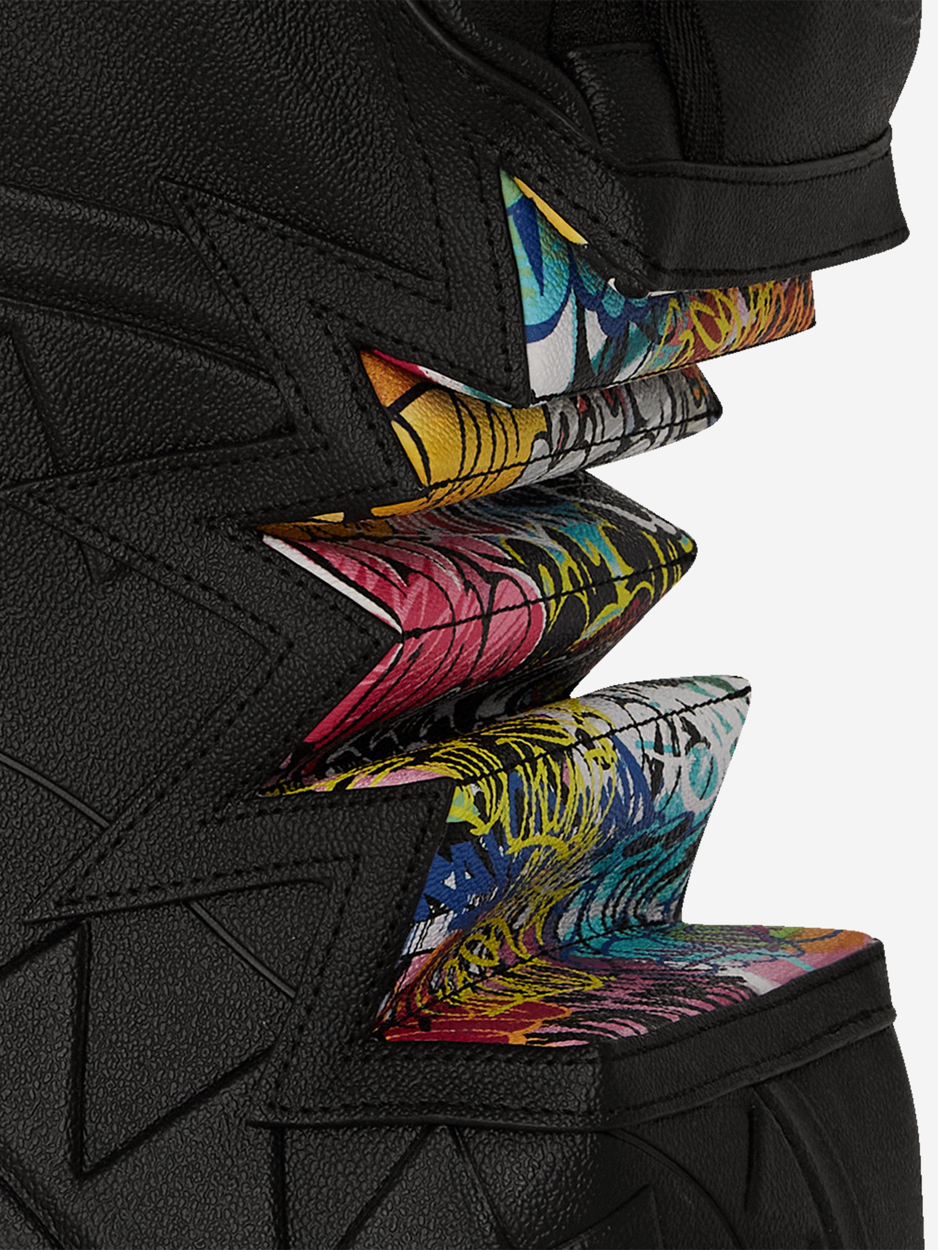 Sprayground Kids Graffiti Bite DLX-Bite Backpack in Black (43cm)