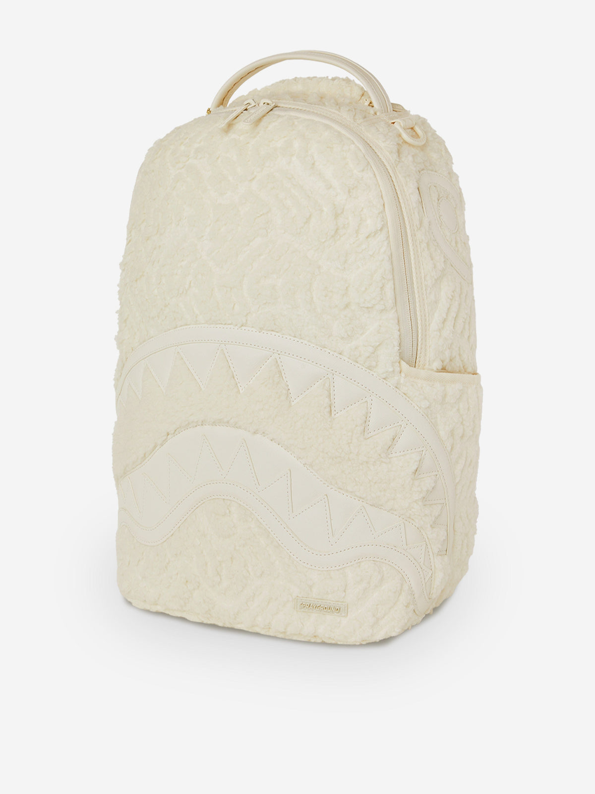 Sprayground Sherpa Shark Backpack Sprayground Kids Sherpa Shark Backpack in Ivory (46cm  main image 2