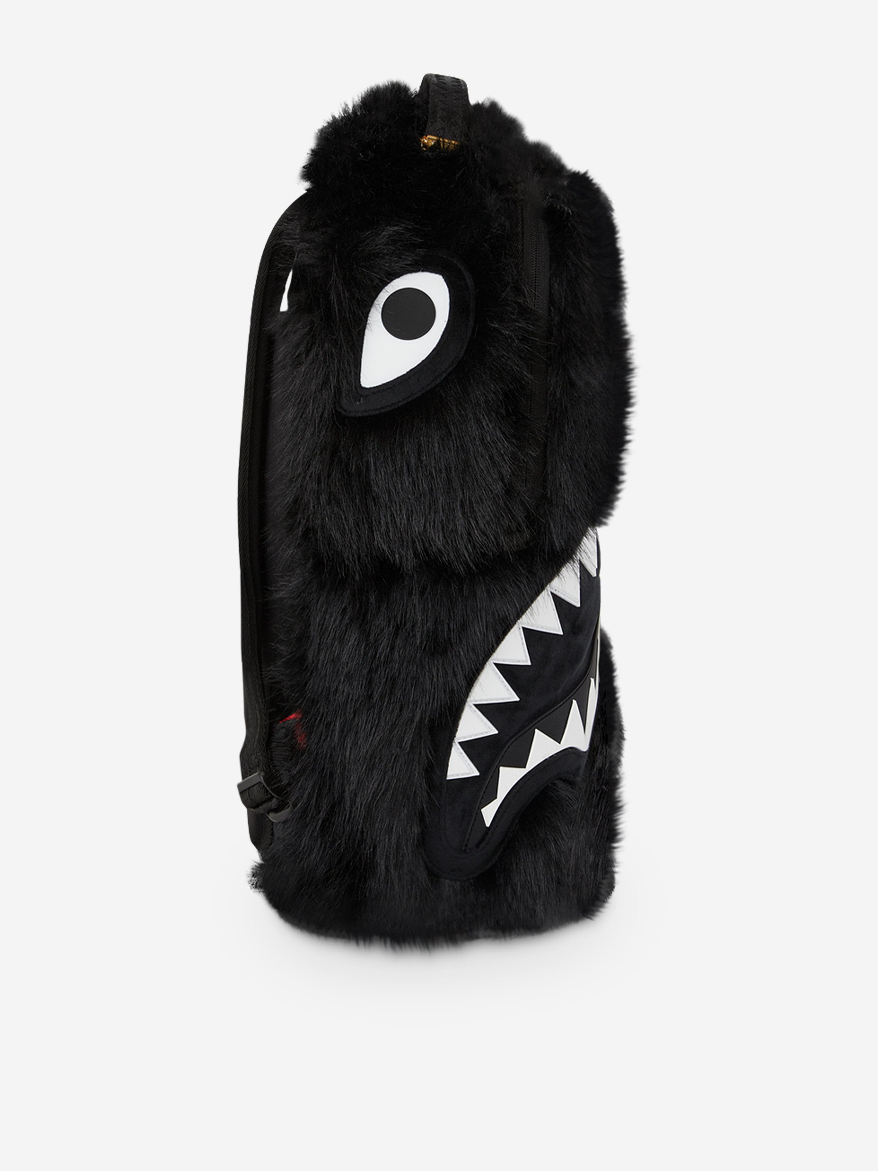 Sprayground Kids Fur Cray Backpack in Black (45cm) | Childsplay