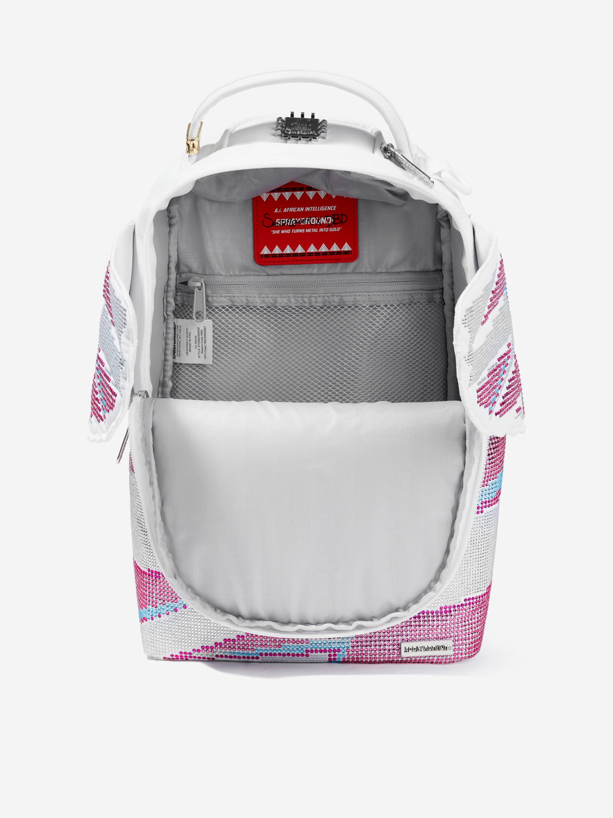 Sprayground Girls AI Wings Mini Backpack in Pink (45cm 