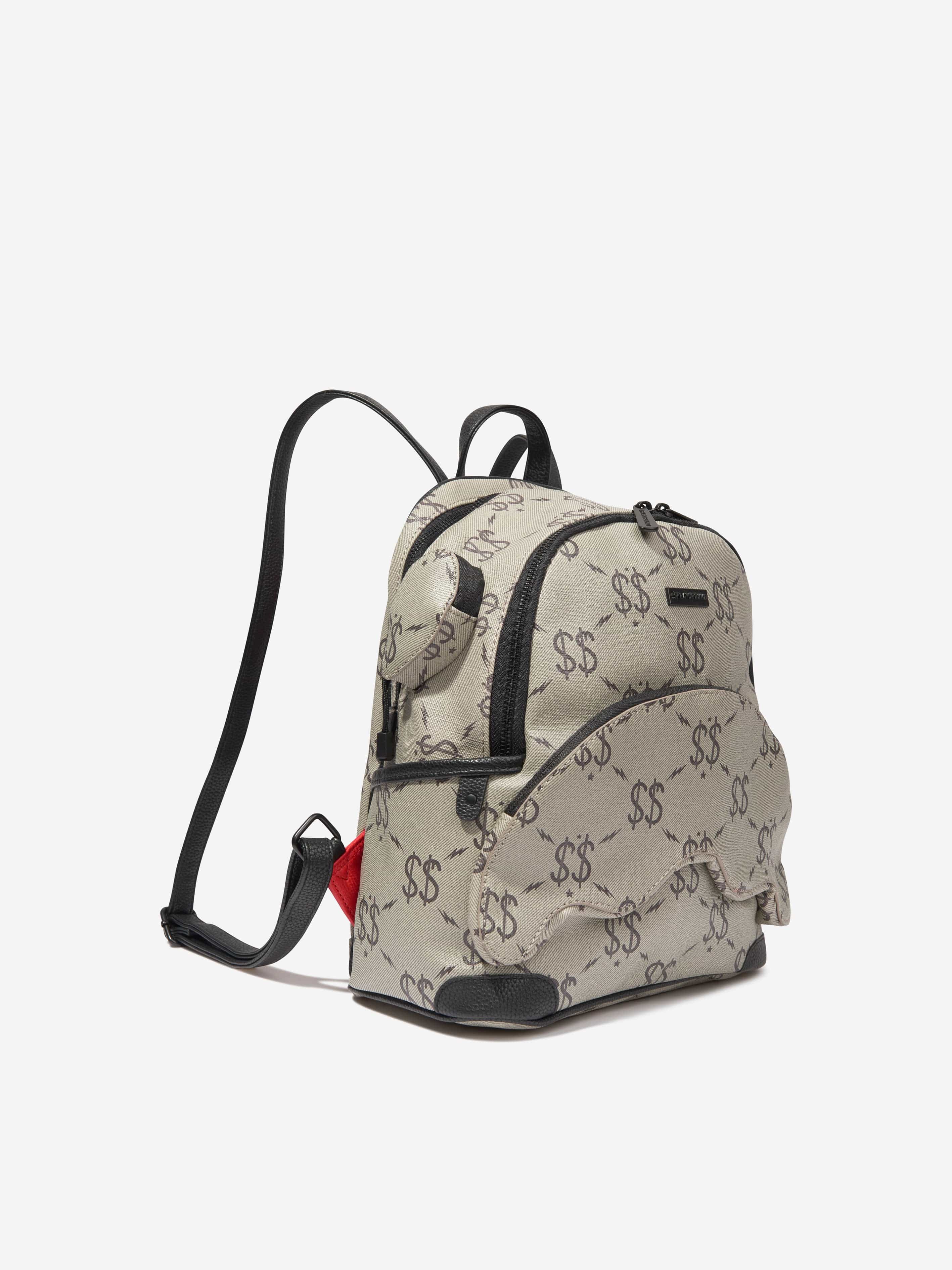 Sprayground Kids Double Money Savage Backpack in Grey (46cm