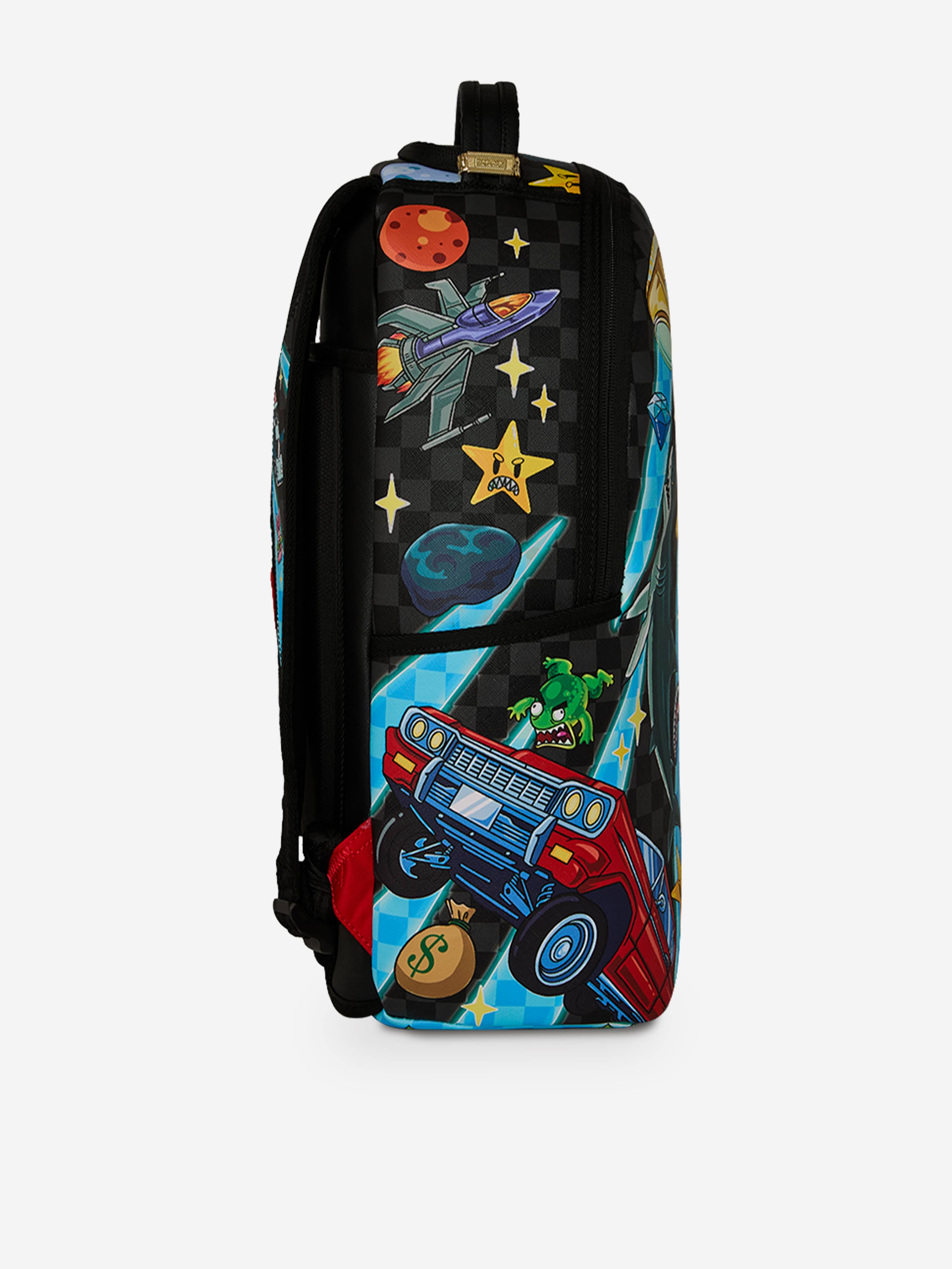 Sprayground Kids Space Warped RMX Backpack in Black (45cm