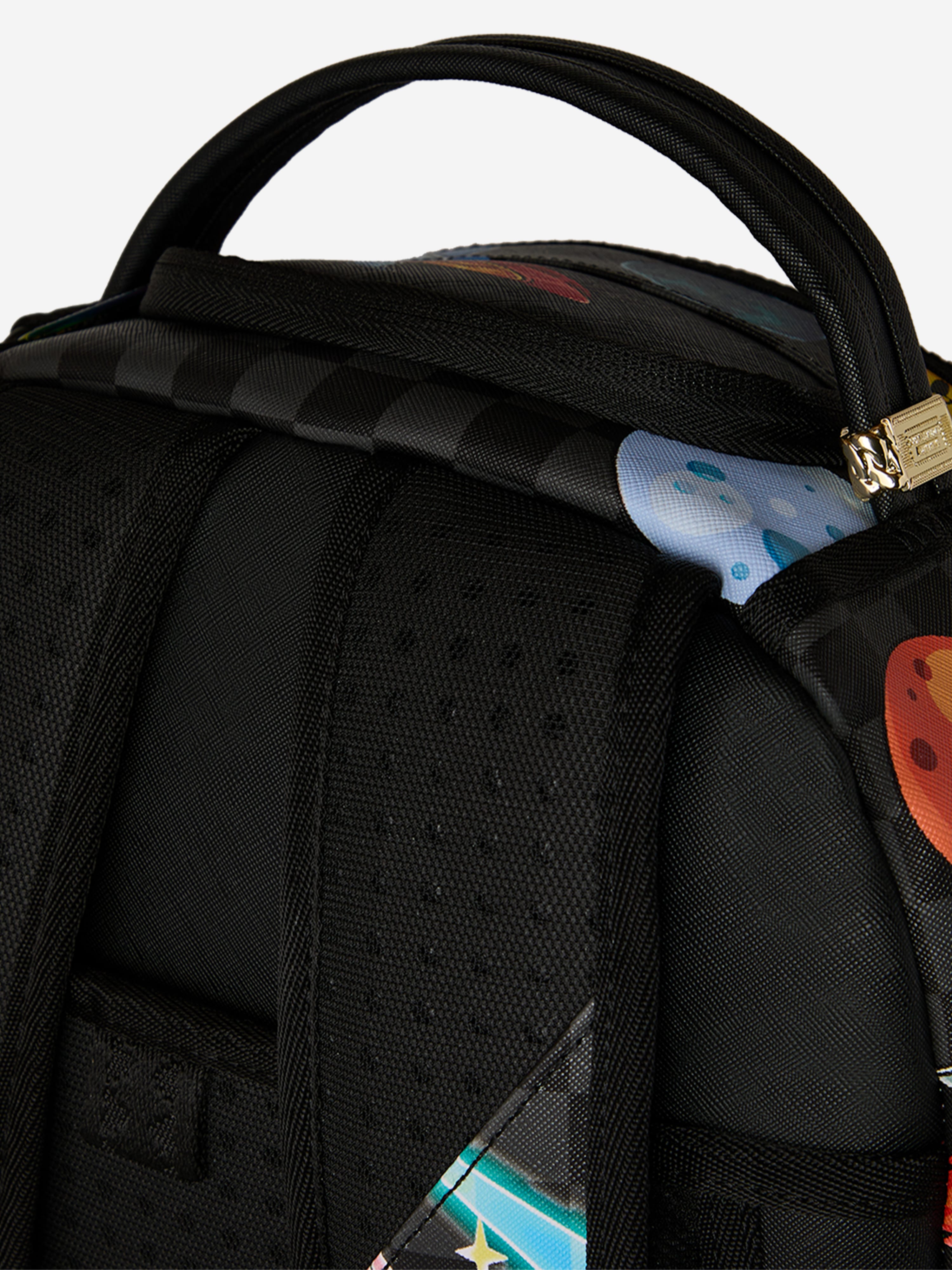 Sprayground Kids Space Warped RMX Backpack in Black (45cm