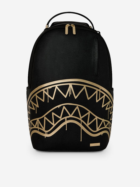 Sprayground Kids That Gold Drap Backpack in Black (45cm)