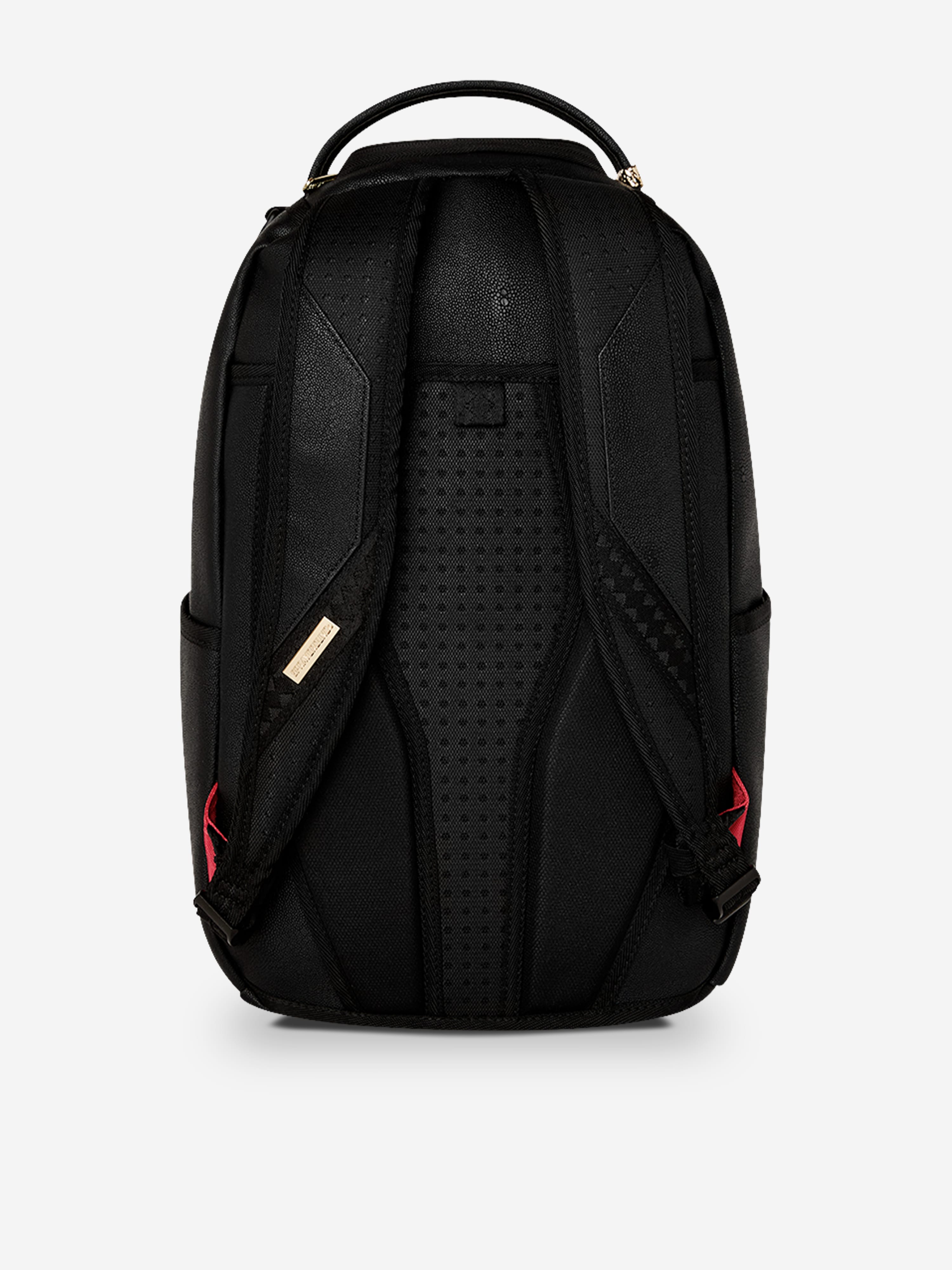 17 love print kids backpack black gold Sprayground Kids That Gold Drap Backpack in Black (45cm)