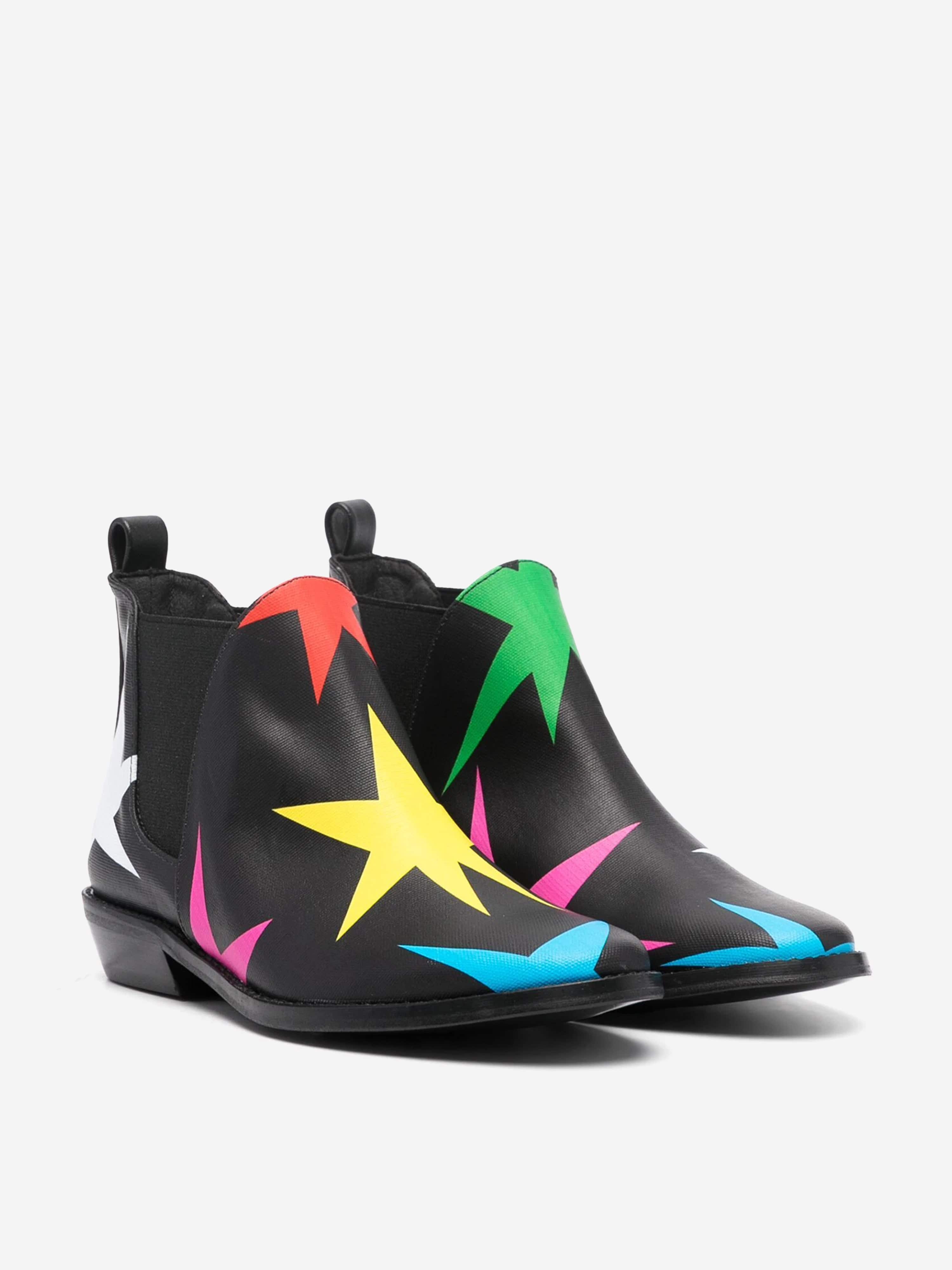 Stella McCartney Girls Star Ankle Boots in Black | Childsplay Clothing