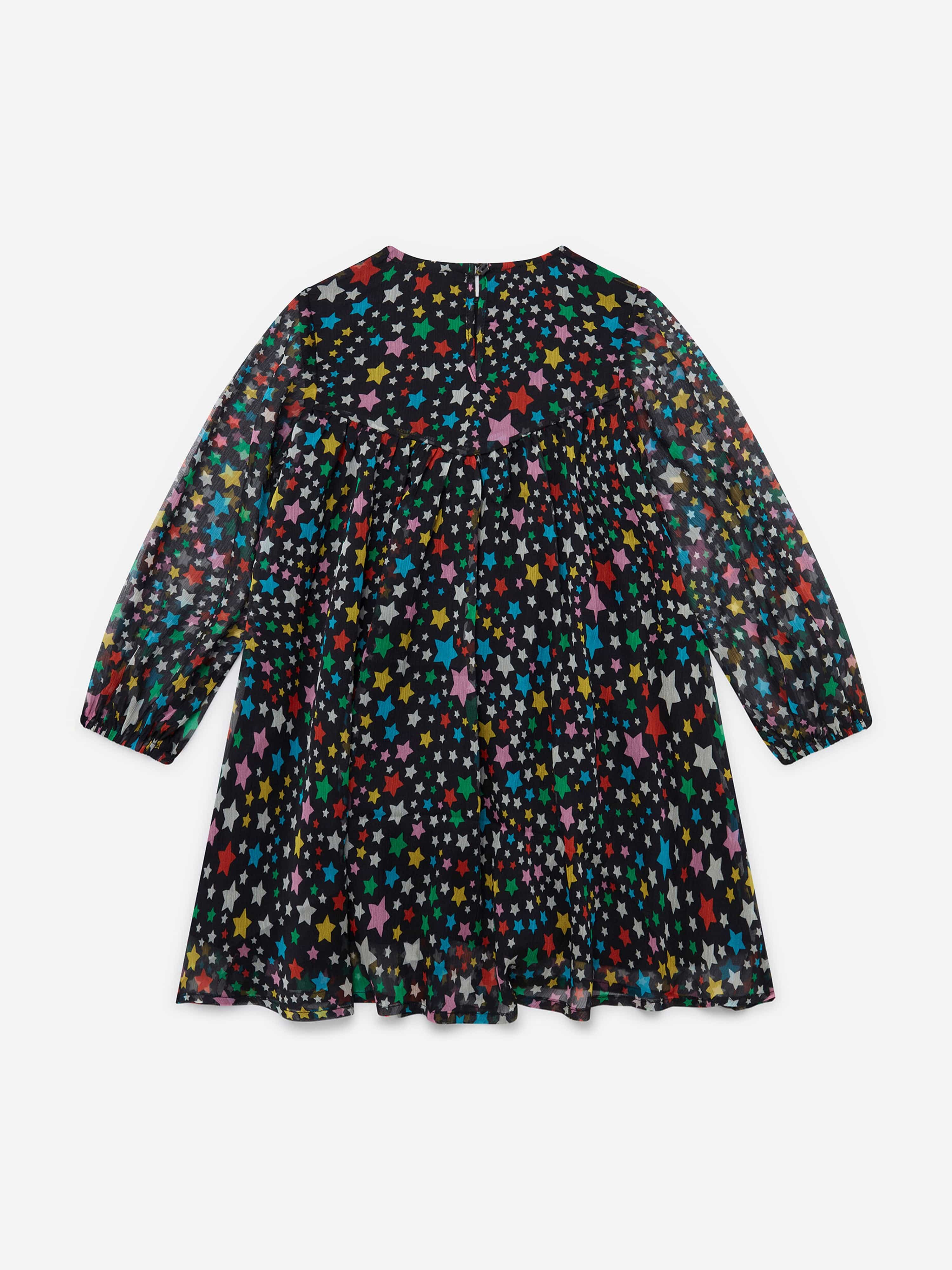Stella McCartney Girls Star Dress in Black 14 Yrs