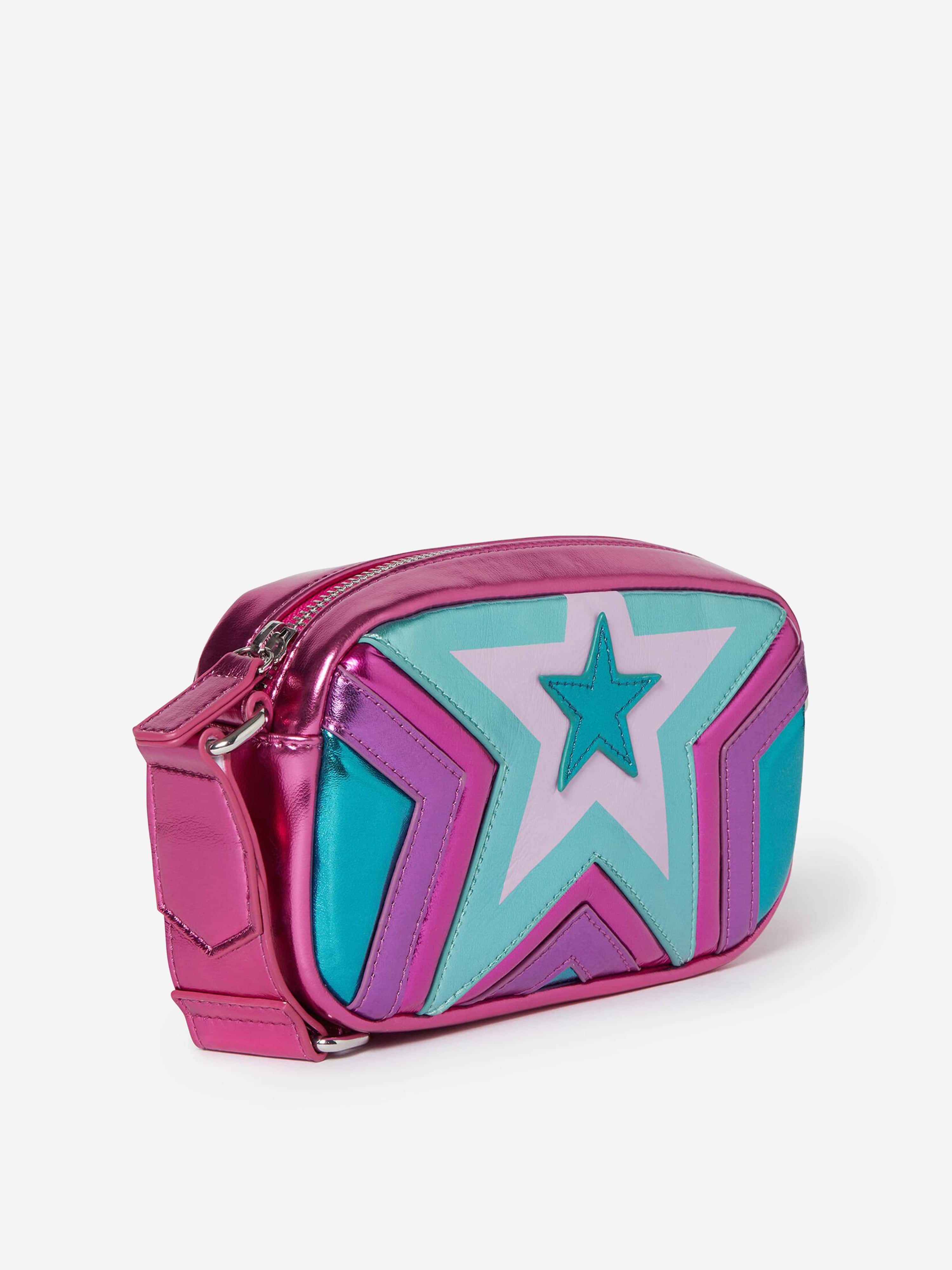 Stella McCartney Girls Star Crossbody Bag in Pink (18cm