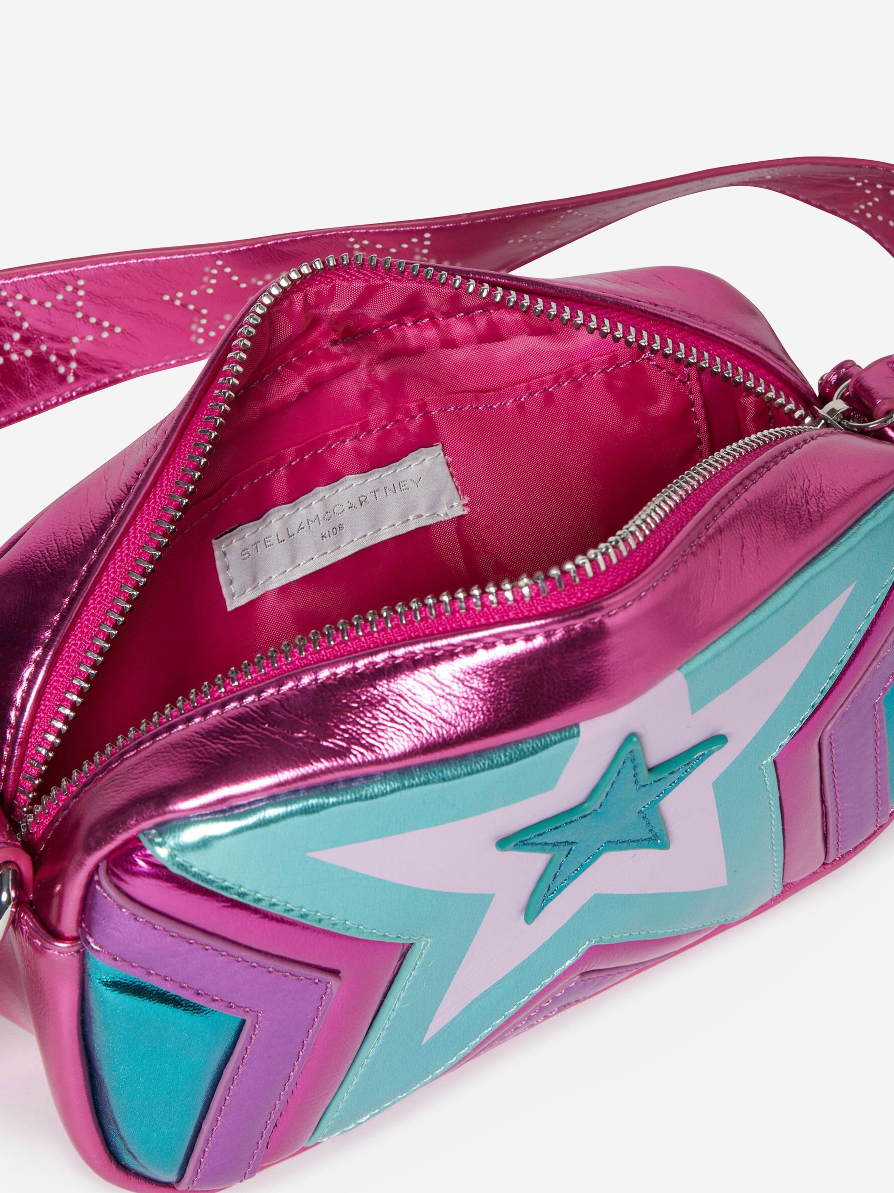 Stella McCartney Girls Star Crossbody Bag in Pink (18cm