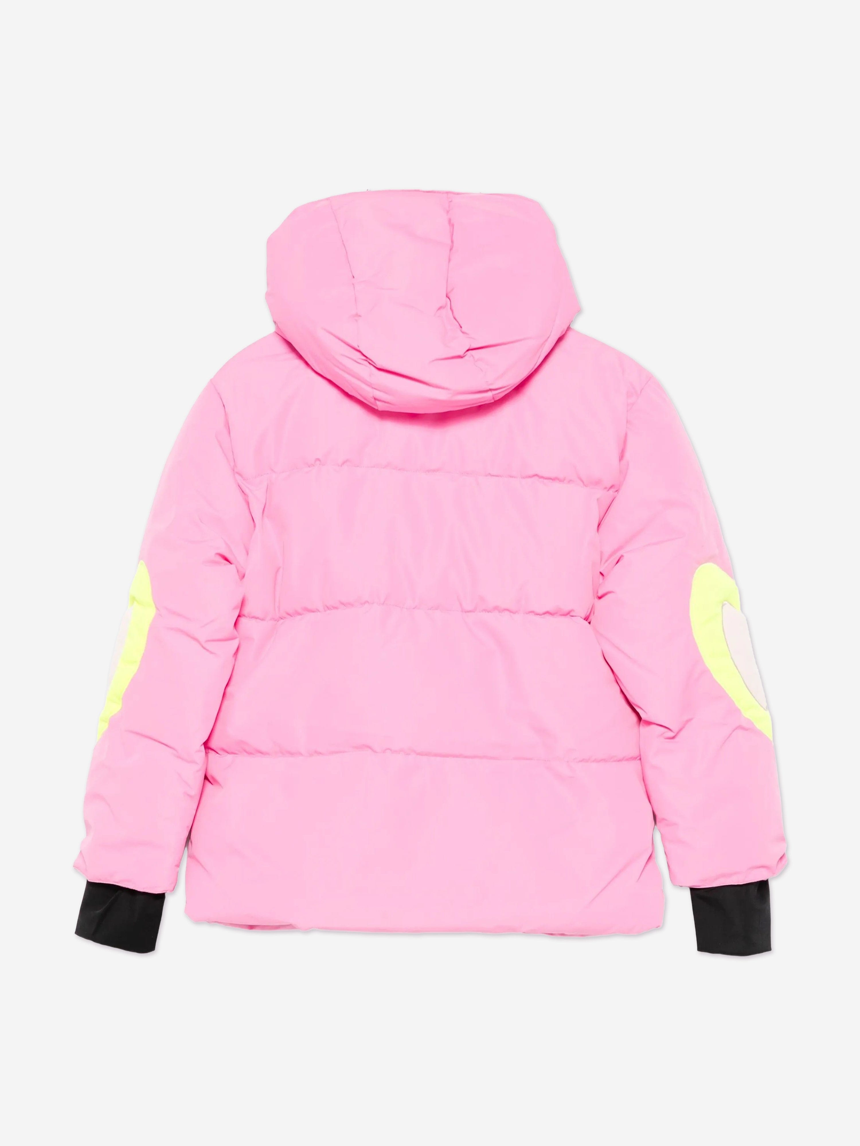 Stella McCartney Girls Heart Ski Jacket in Pink | Childsplay Clothing