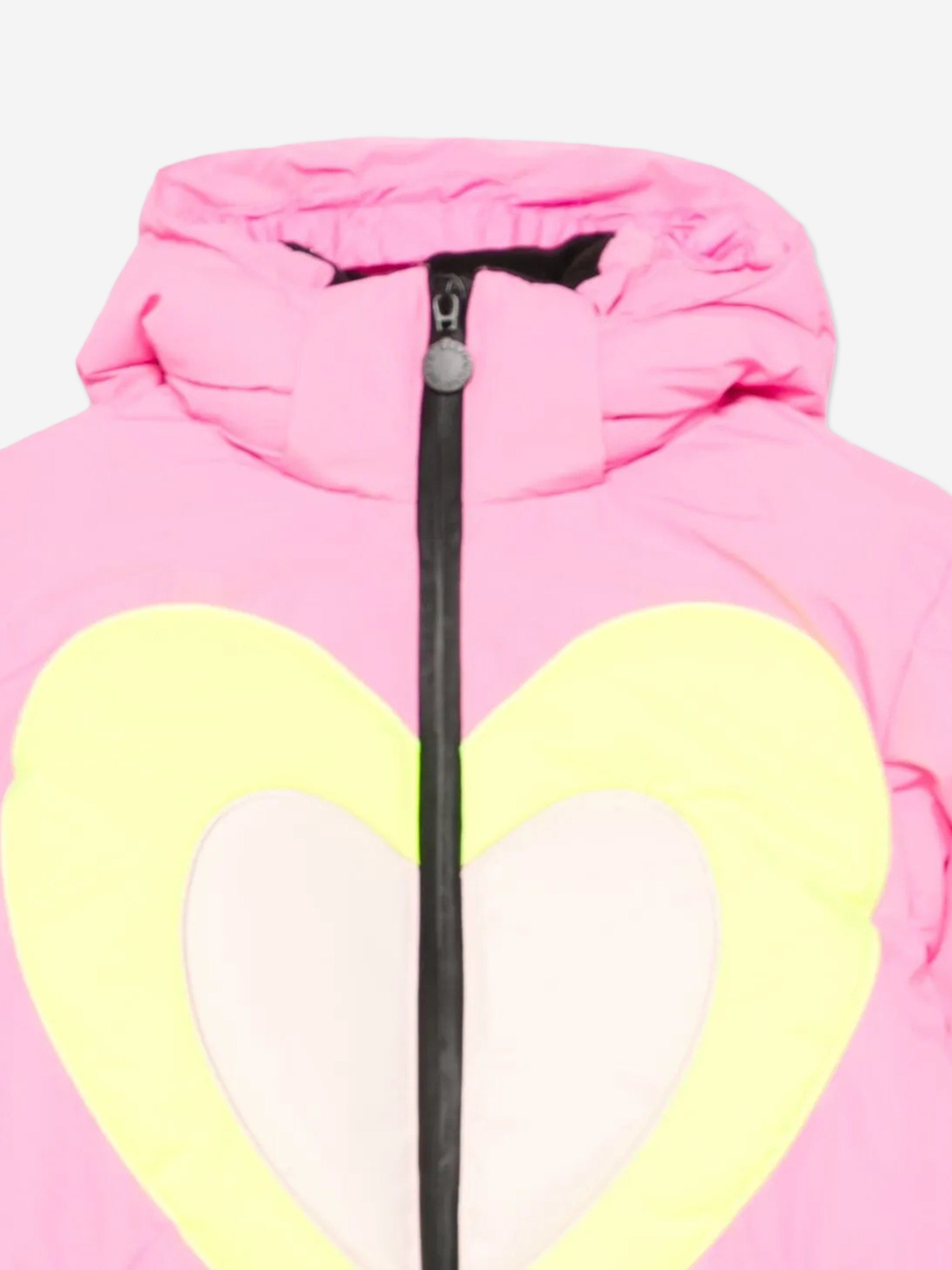 Stella McCartney Girls Heart Ski Jacket in Pink | Childsplay Clothing