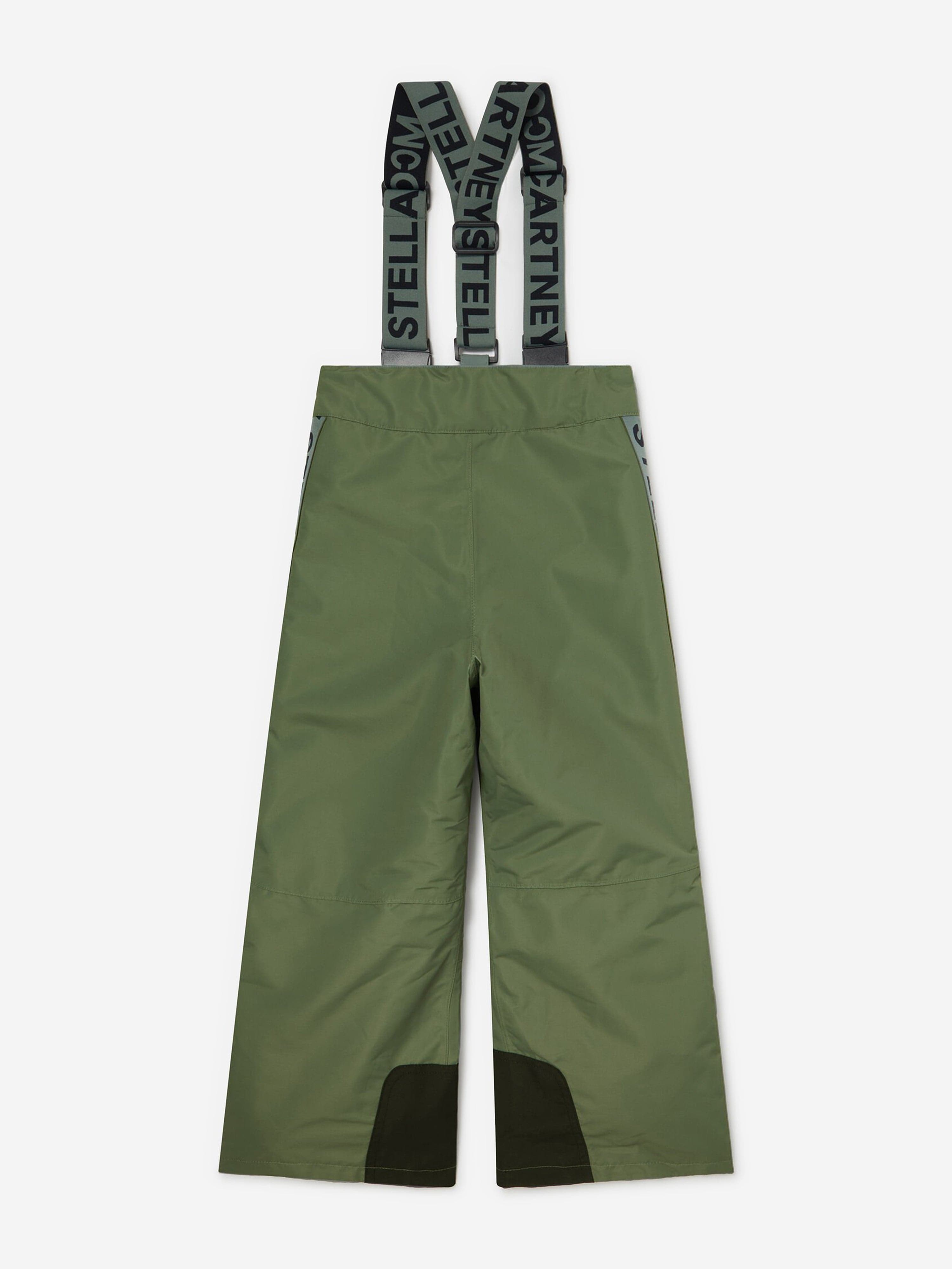 Stella McCartney Boys Logo Ski Trousers in Green | Childsplay Clothing