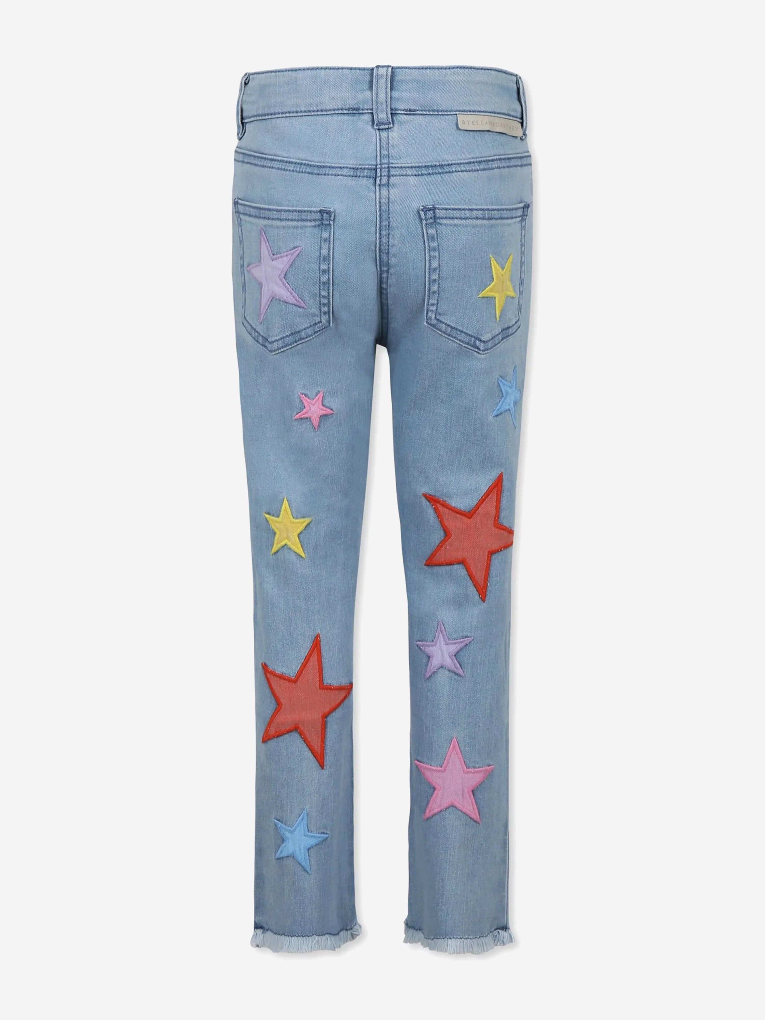 Stella McCartney Girls Star Mom Jeans in Blue | Childsplay Clothing