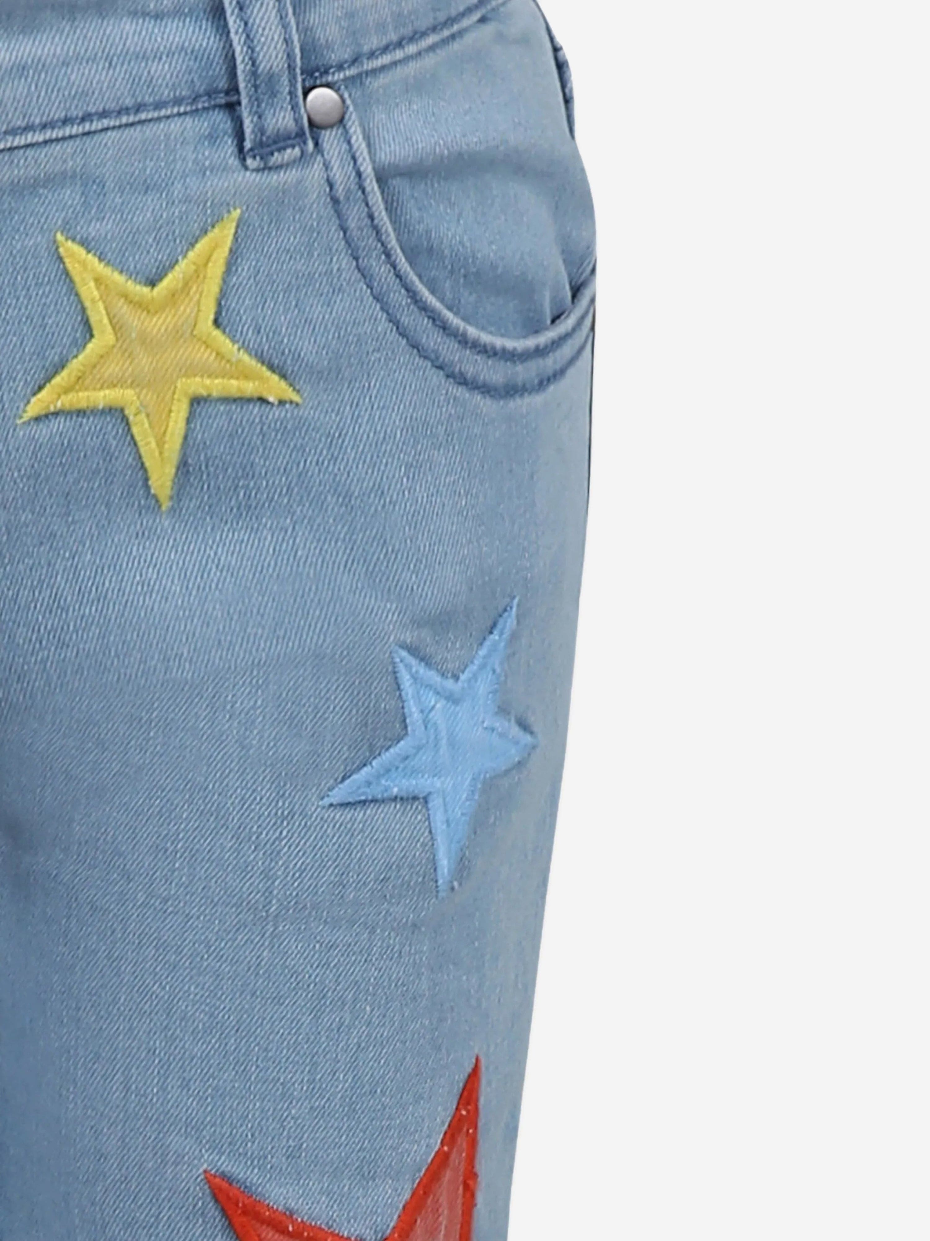 Stella McCartney Girls Star Mom Jeans in Blue | Childsplay Clothing