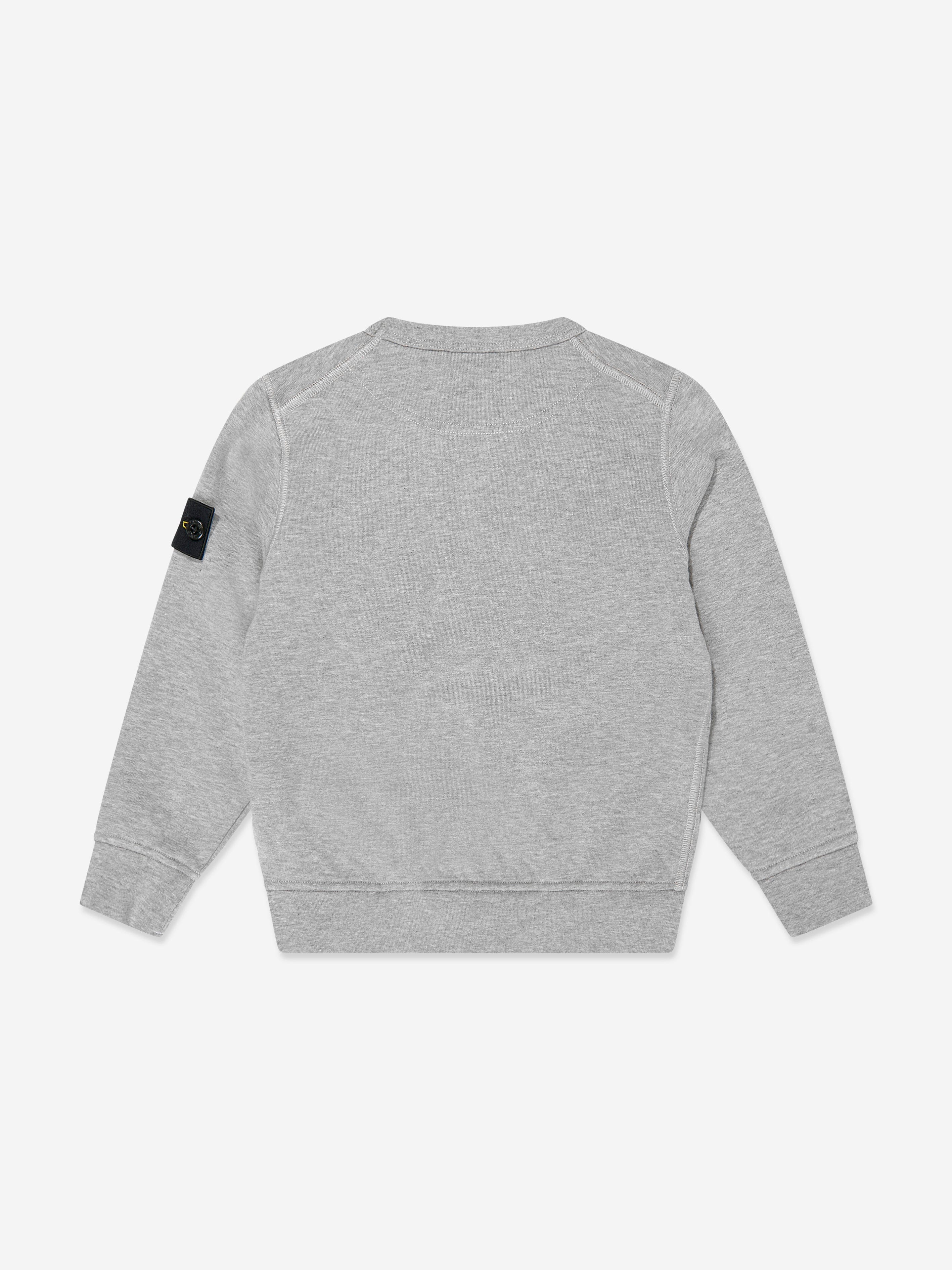 Stone Island Boys Logo Sweatshirt in Grey | Childsplay Clothing