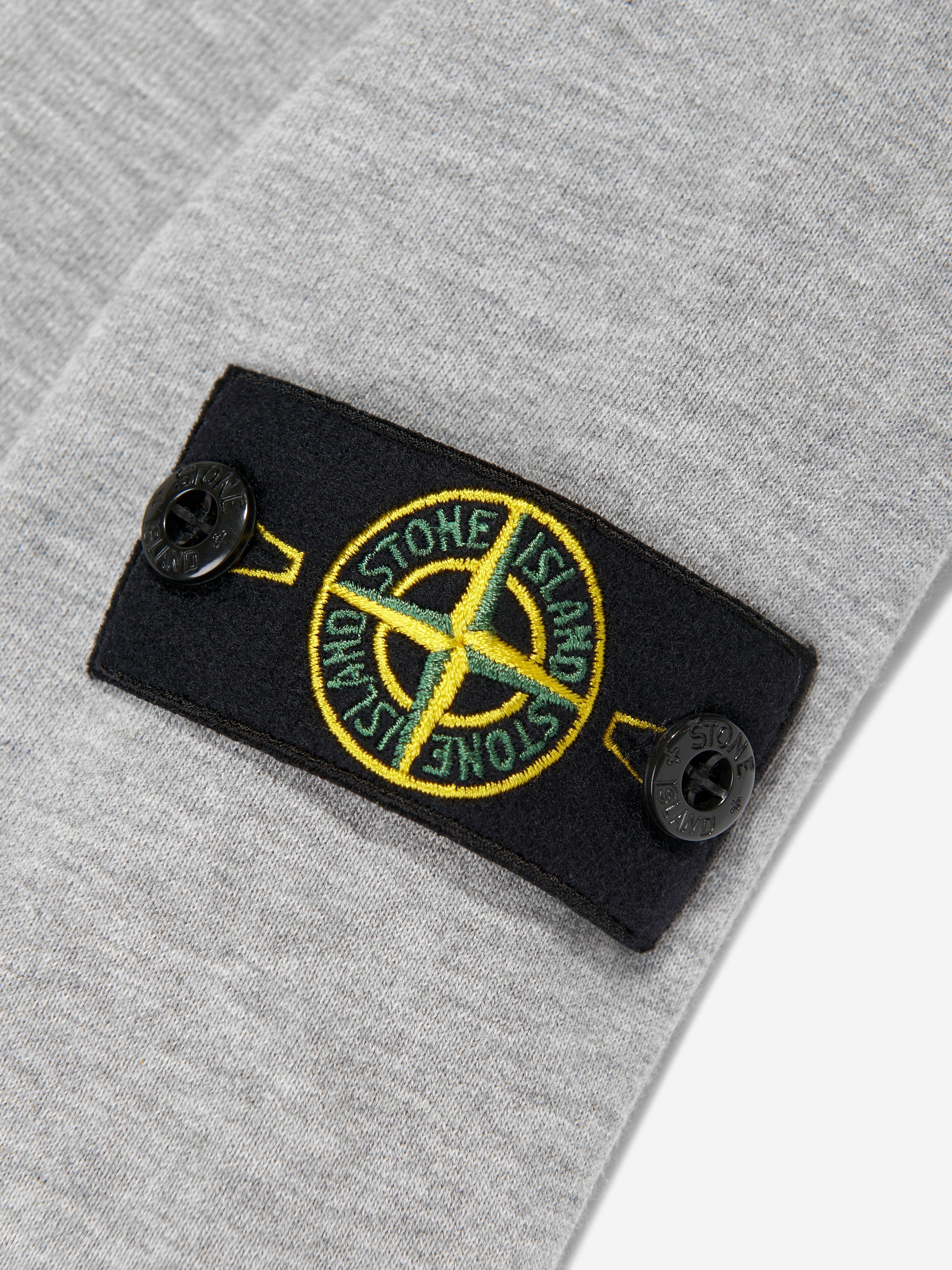 Pull Stone Island Junior en laine vierge pour garçon Bleu marine Pull Stone Island Junior en laine vierge pour garçon Bleu marine