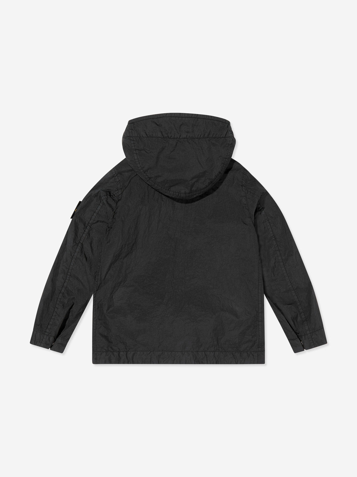 Stone Island Boys Lightweight Crinkle Reps Jacket in Black 