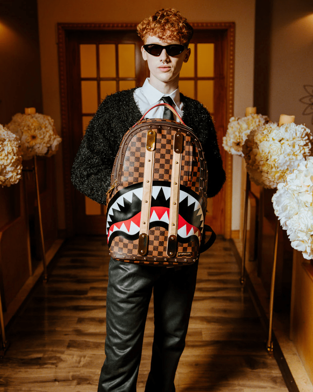 louis vuitton backpack with shark Sprayground Kids Shark Classic Backpack in Multicolour (46cm)