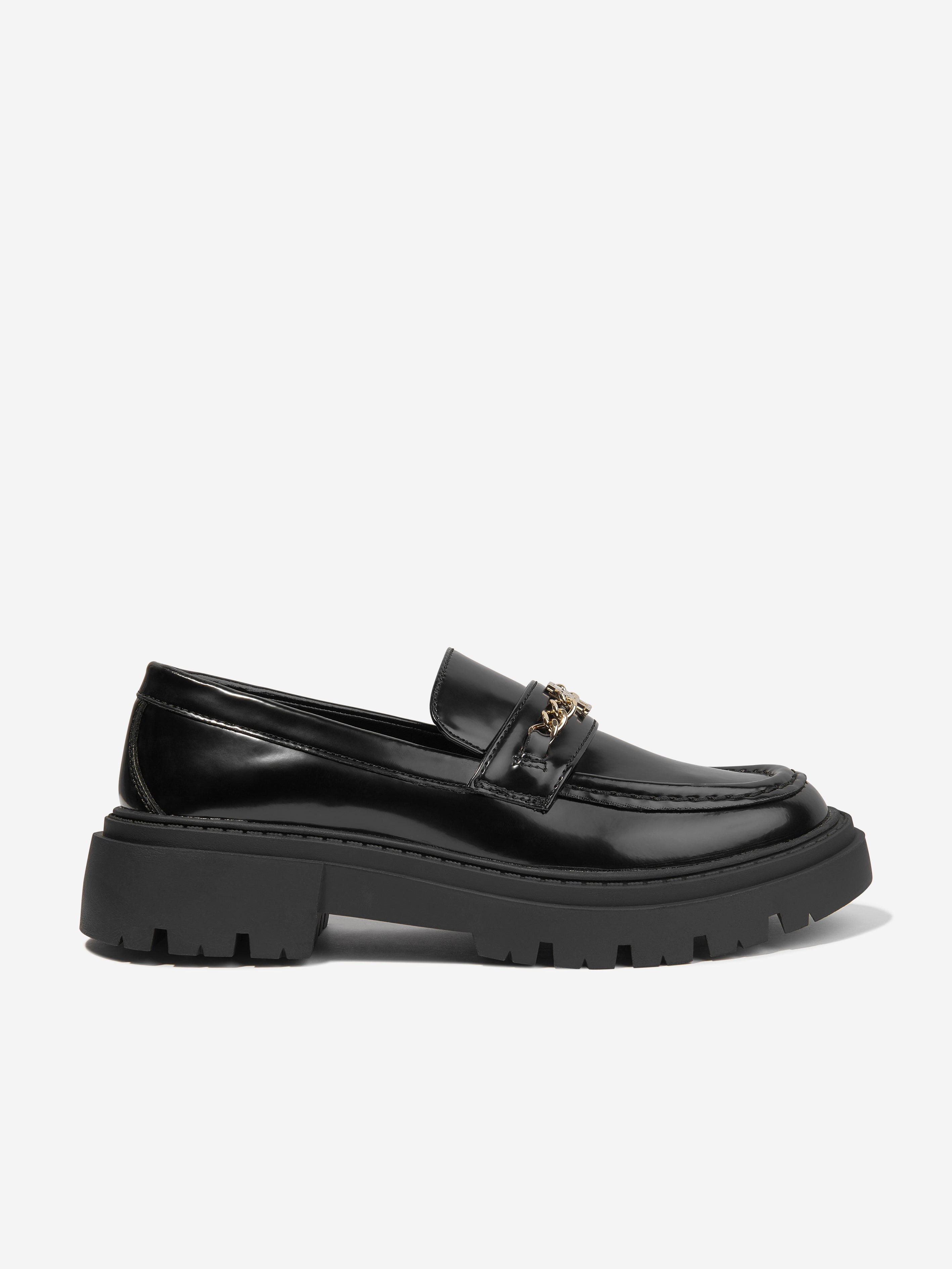 Girls Patent Leather Loafers in Black | Childsplay Clothing