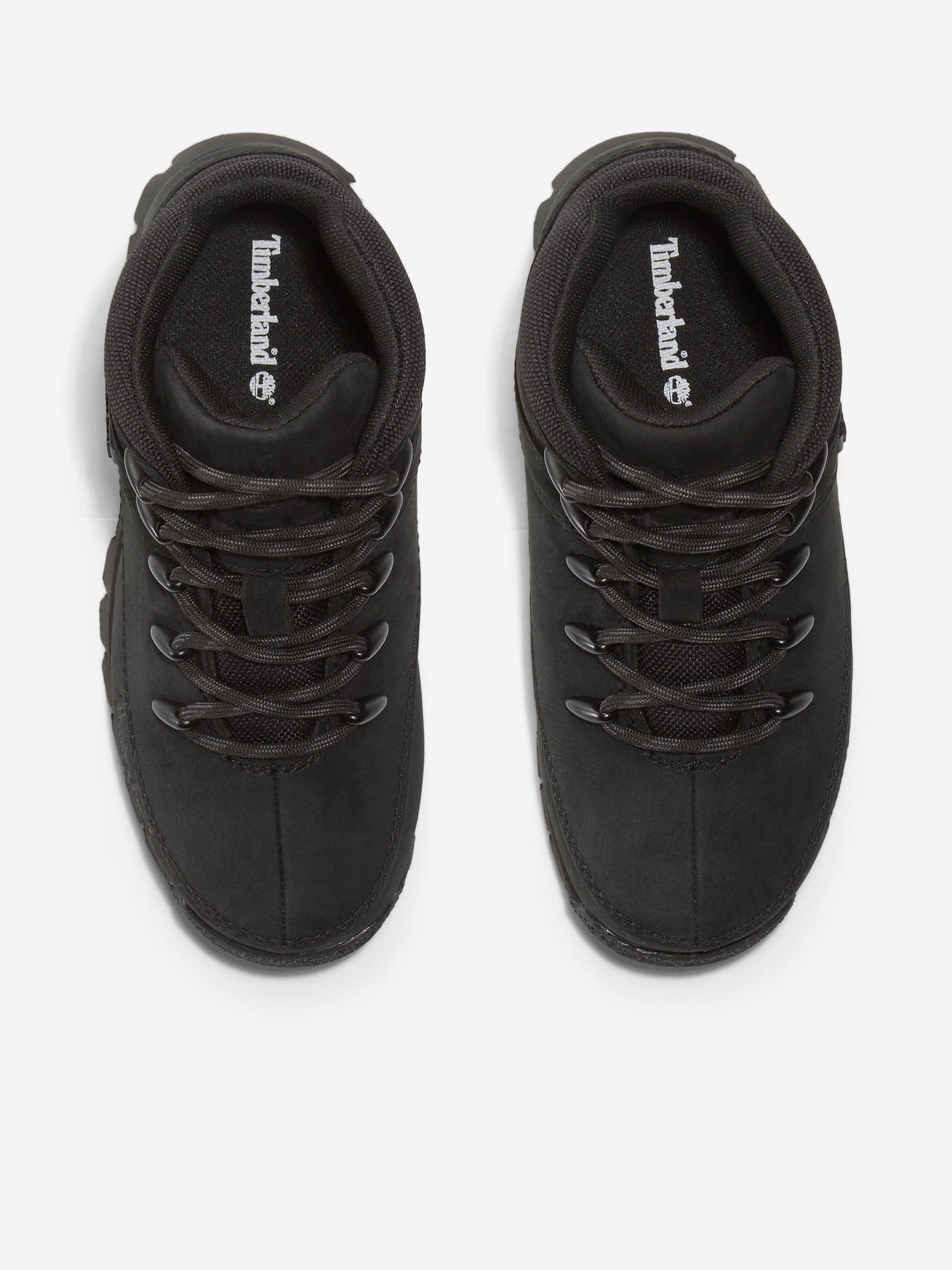 Timberland Boys Mid Lace-Up Boots in Black | Childsplay Clothing display picture 1
