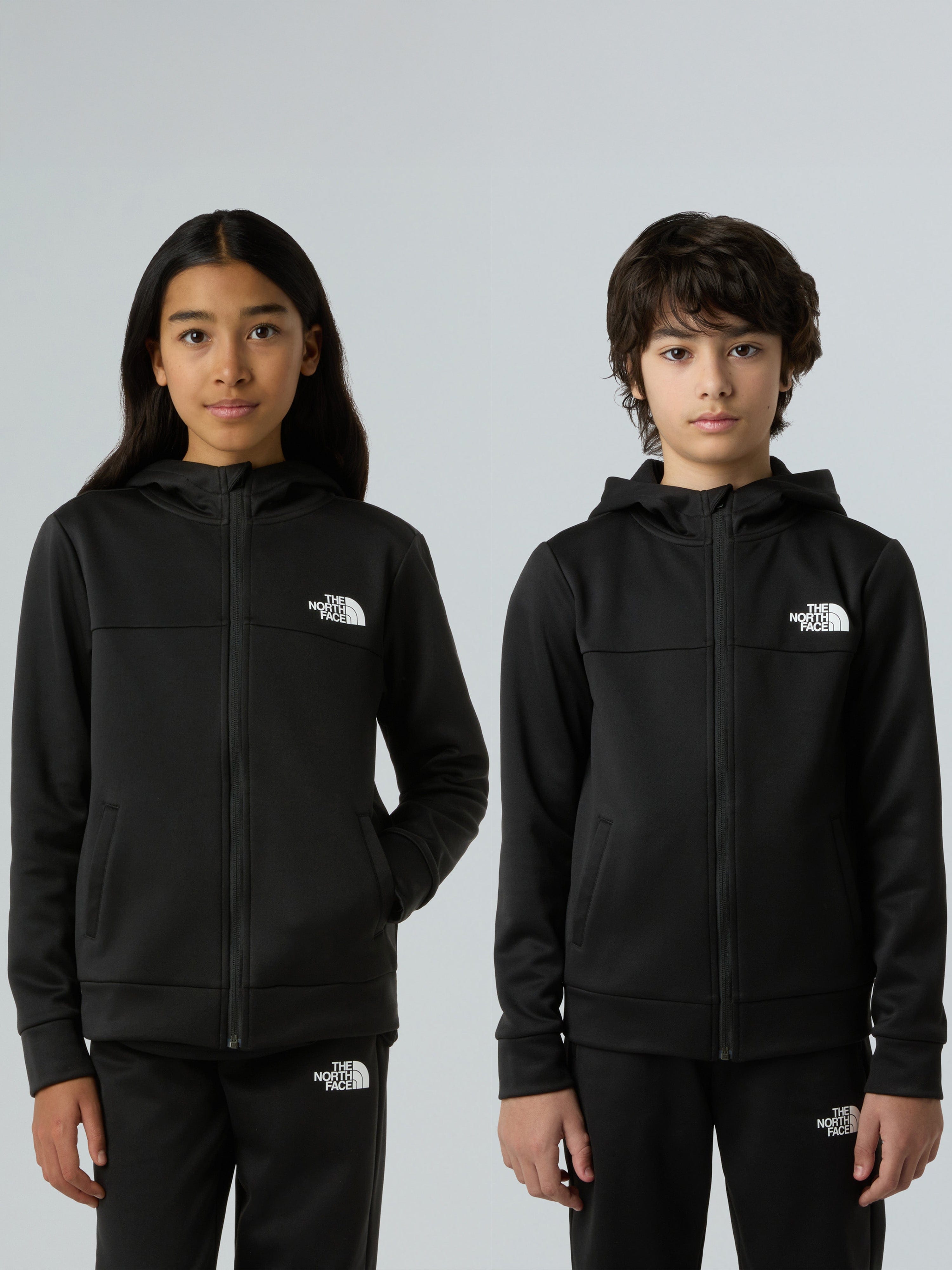 The North Face Kids Reaxion Full Zip Hoodie in Black | Childsplay