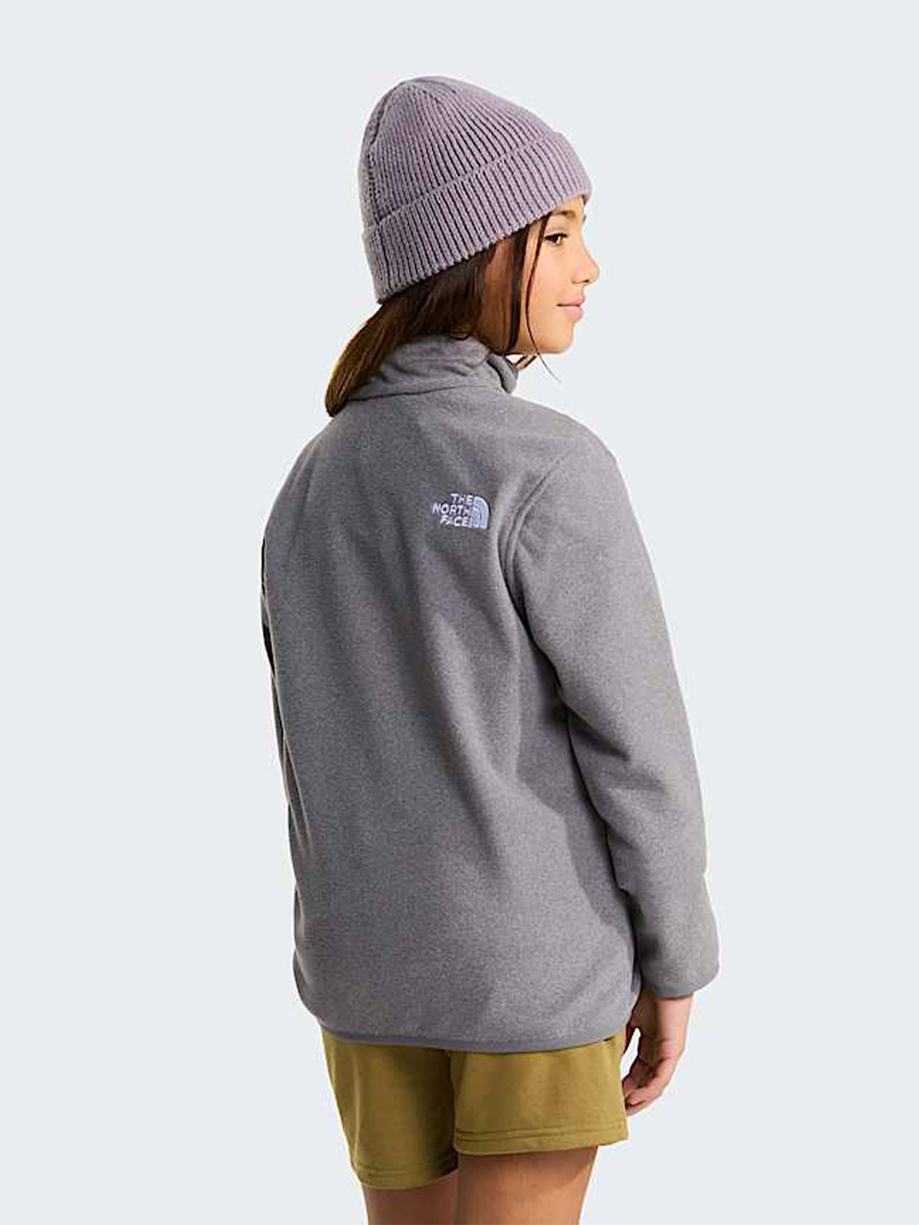 The North Face Kids Glacier 1/4 Zip Pullover in Grey | Childsplay