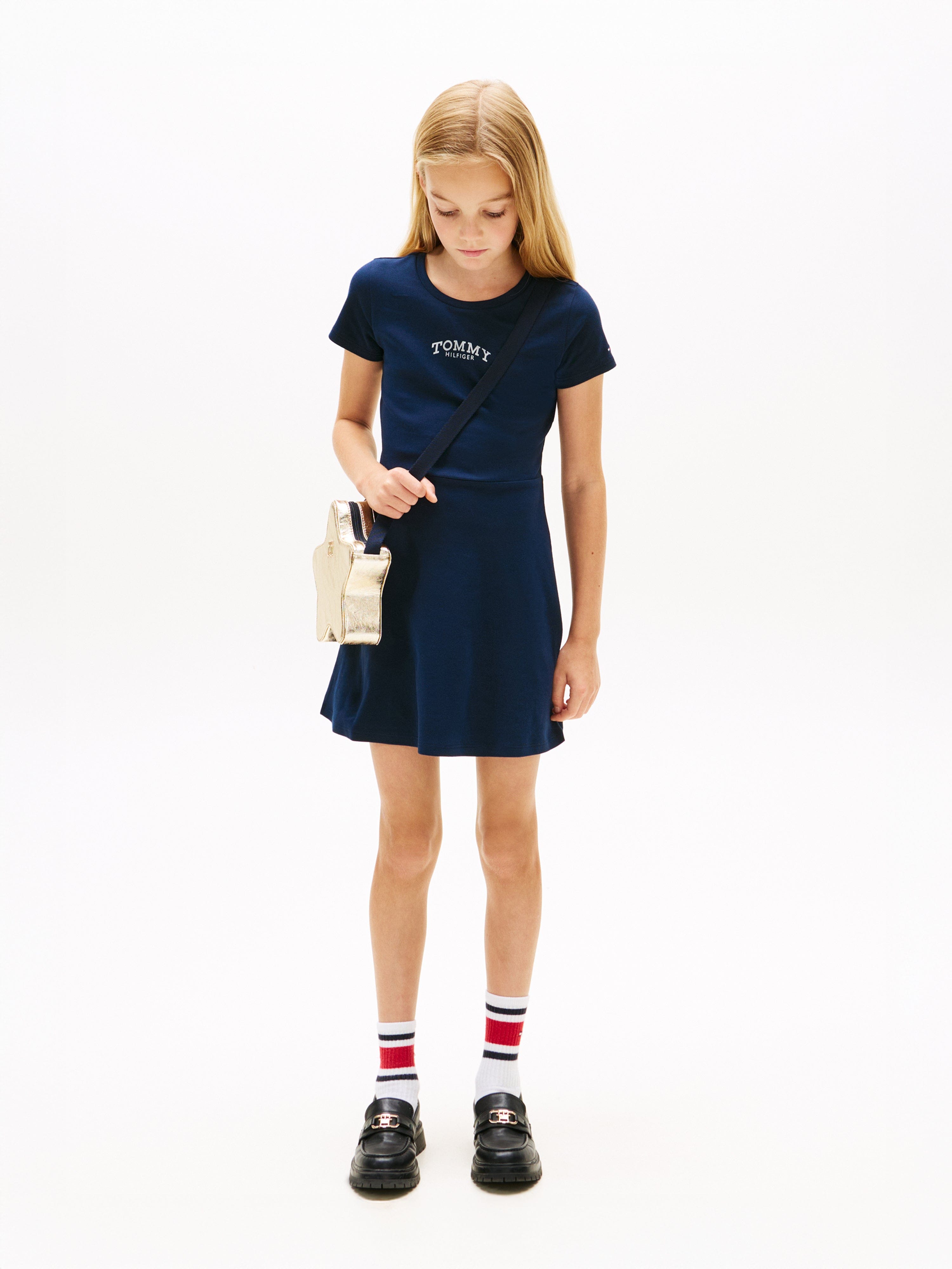 tommy hilfiger skater dress Tommy Hilfiger Girls Skater Dress in Navy
