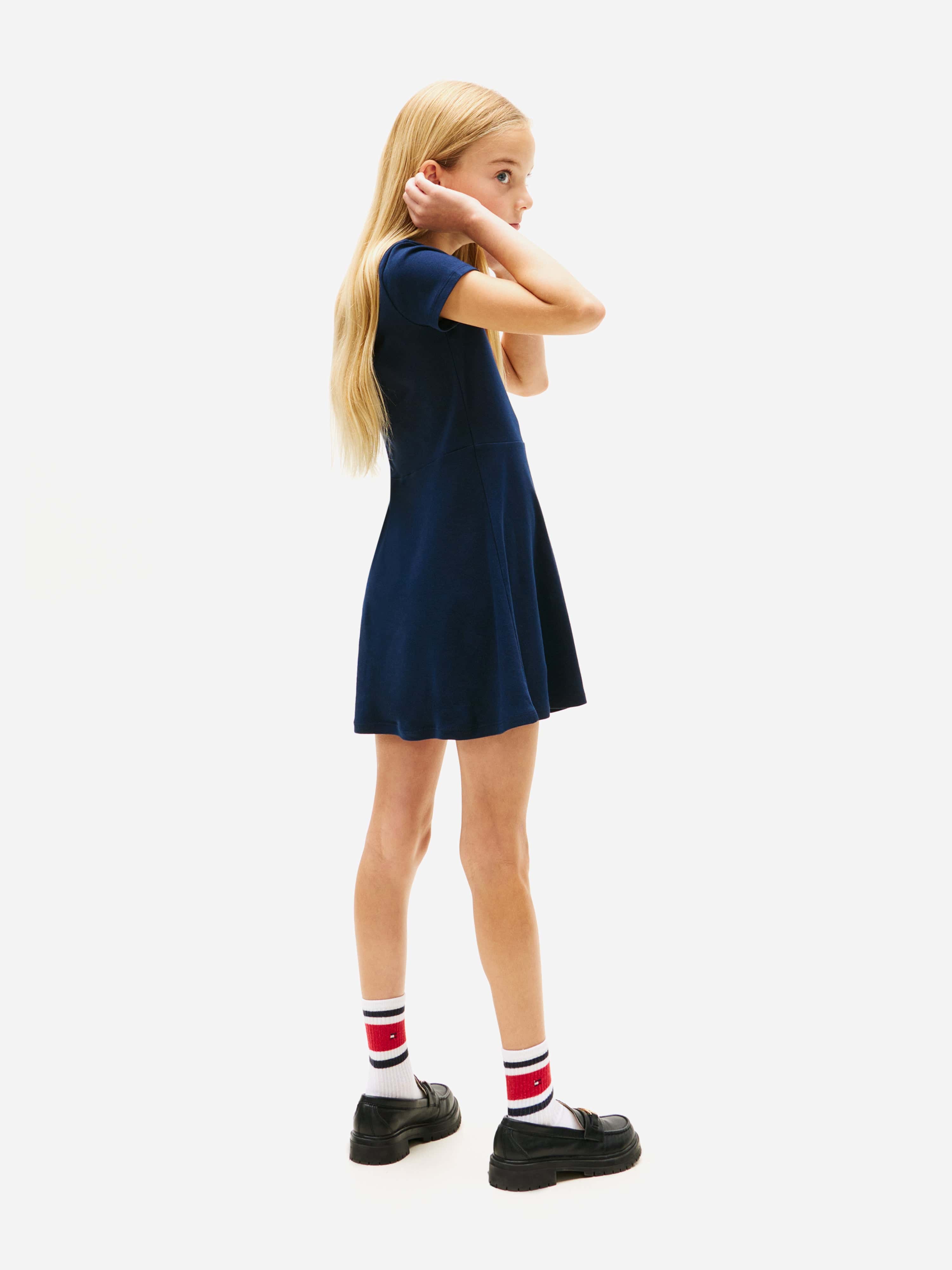 tommy hilfiger skater dress Buy Tommy Hilfiger Blue Tonal Flag Logo Skater Dress from Next USA
