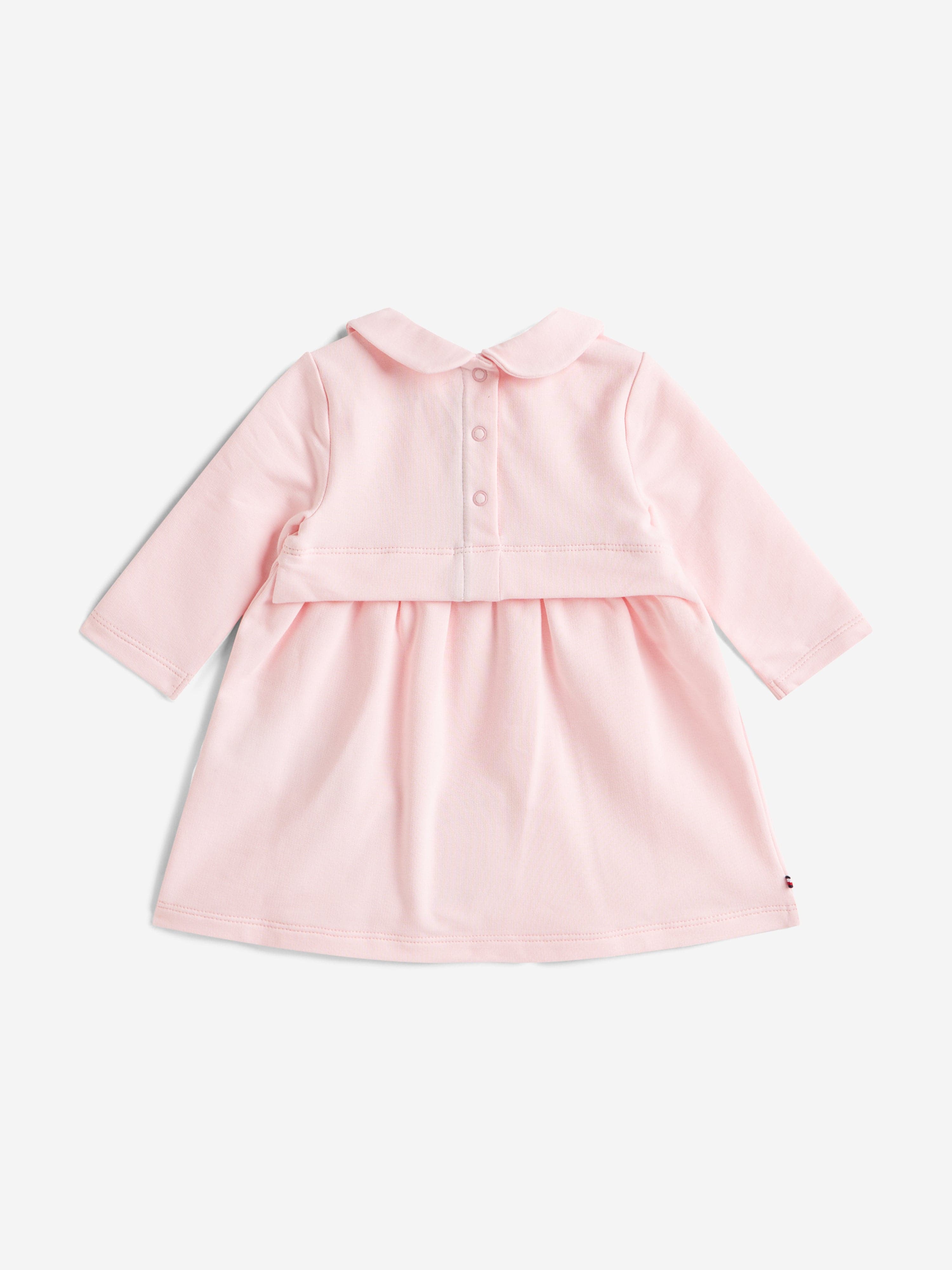 Tommy Hilfiger Baby Girls Essential Dress in Pink