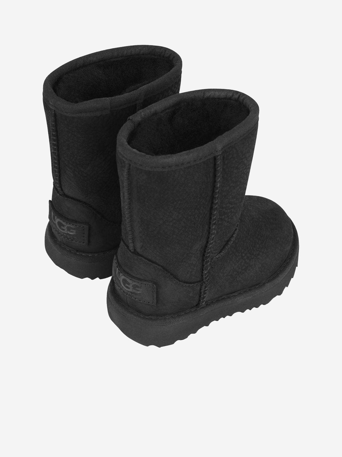 Short black Uggs Leather snow boots Ugg Black size 9 US in Leather - 51007847 main image 3