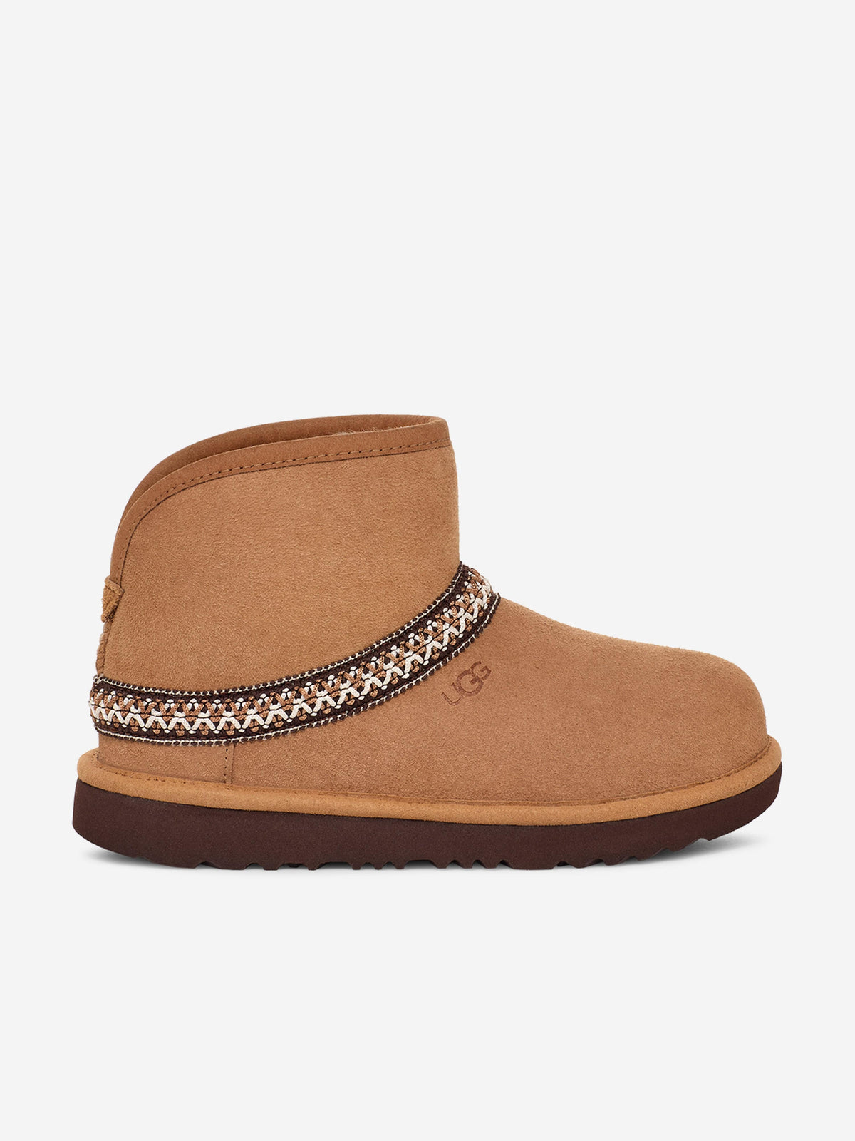 UGG Kids Classic Mini Crescent Boots in Brown | Childsplay Clothing