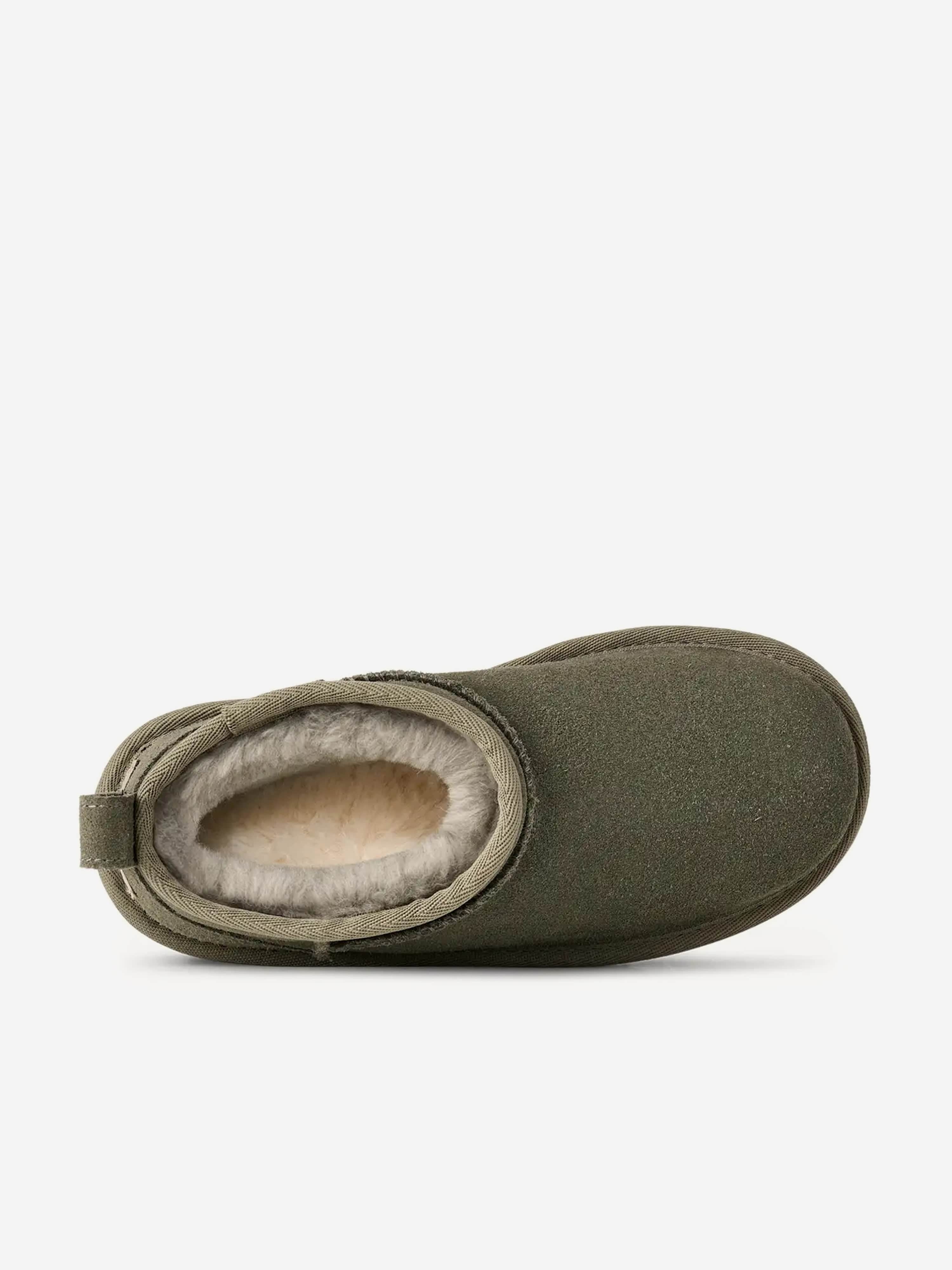 UGG Girls Classic Ultra Mini Platform Boots in Green | Childsplay