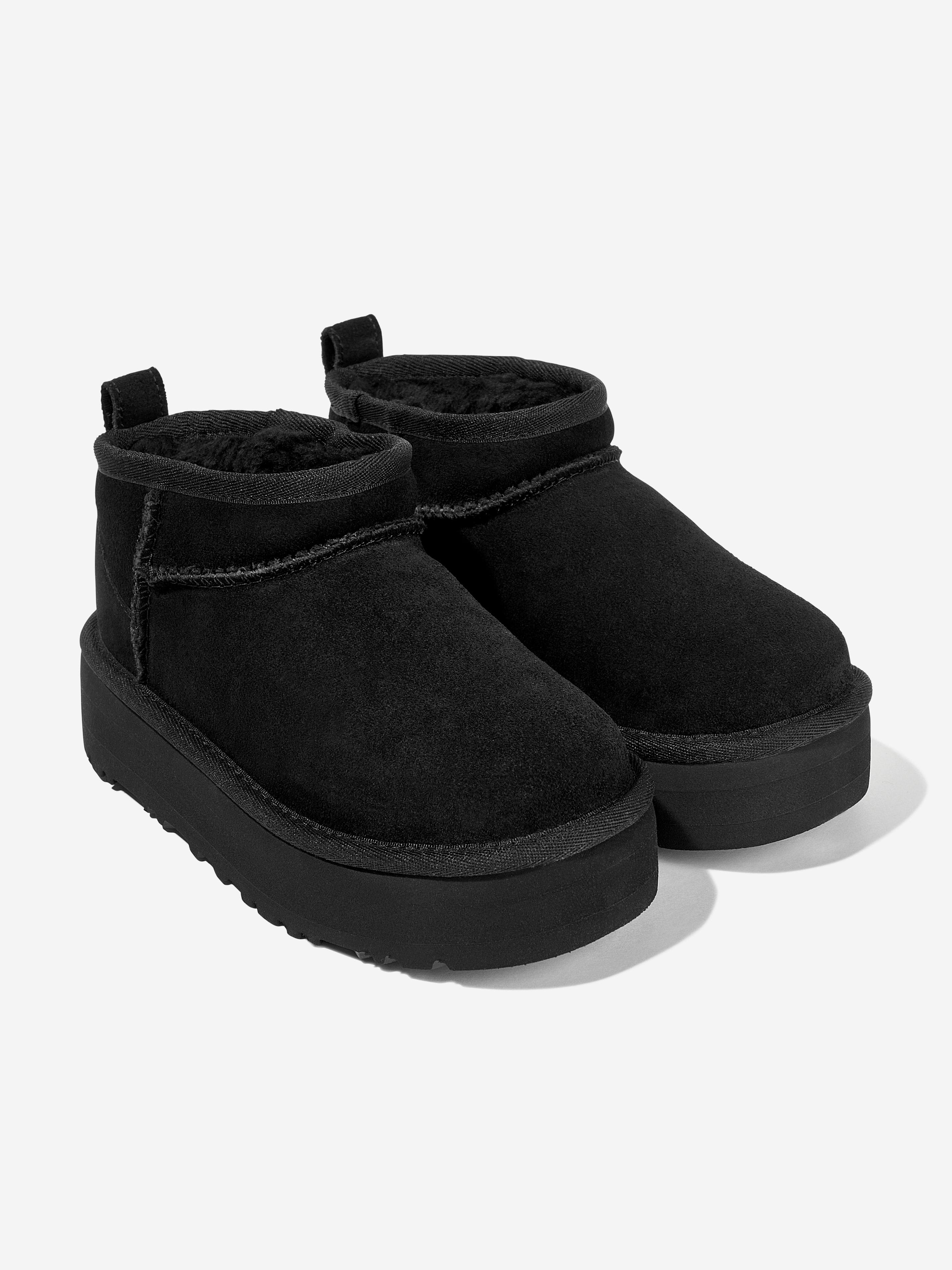 UGG UGG Girls Classic Ultra Mini Platform Boots in Black